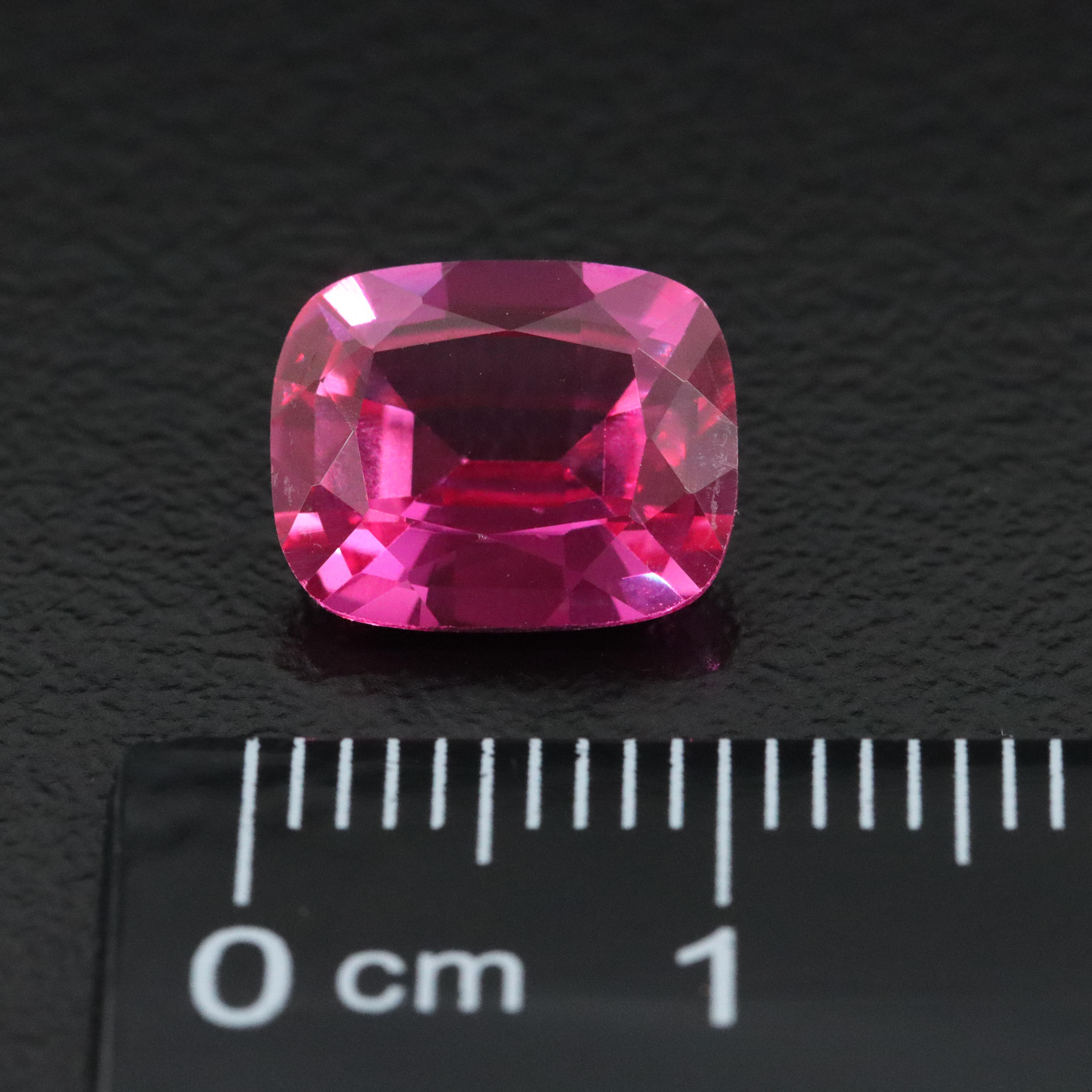 Loose 3.79 CT Lab Grown Ruby