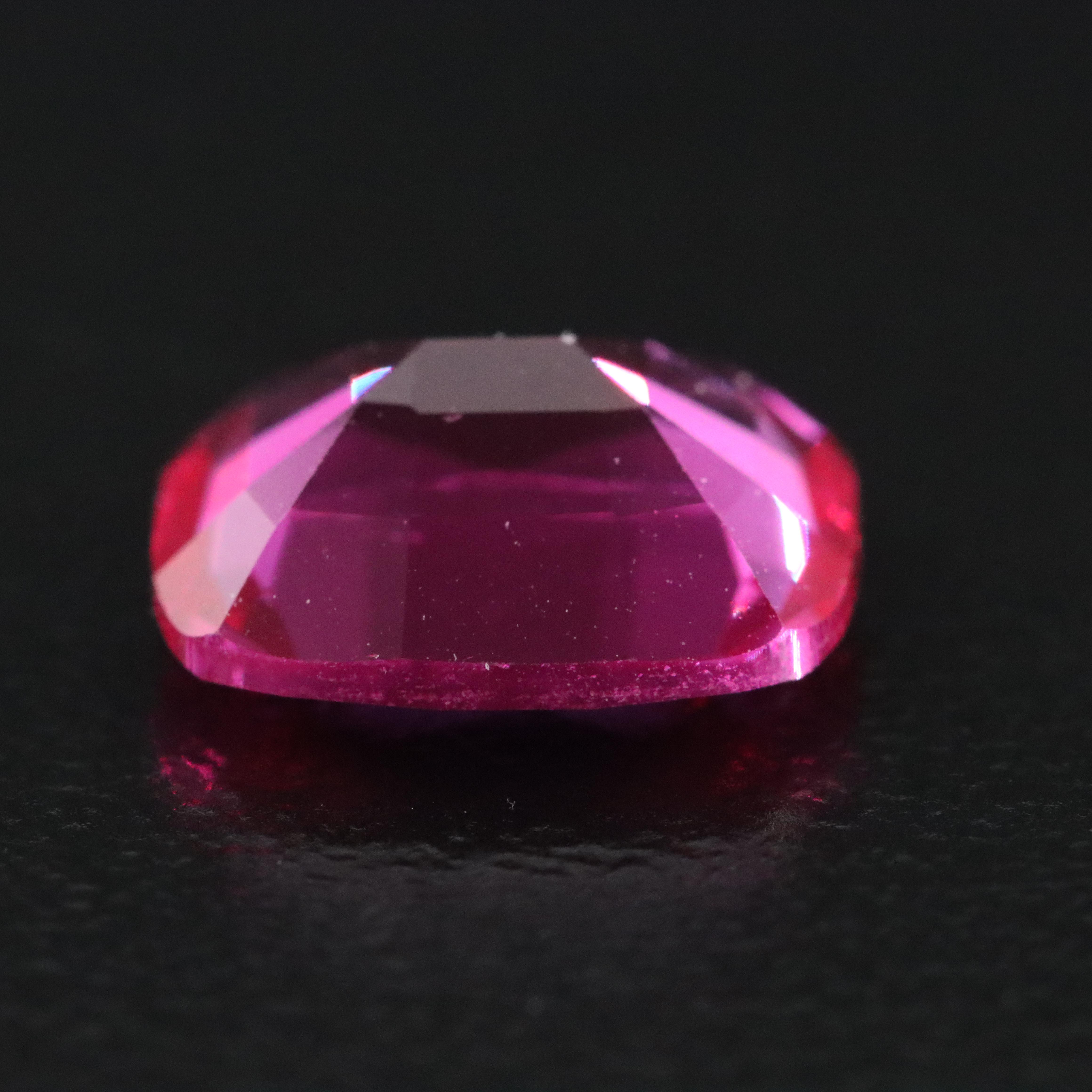Loose 3.79 CT Lab Grown Ruby