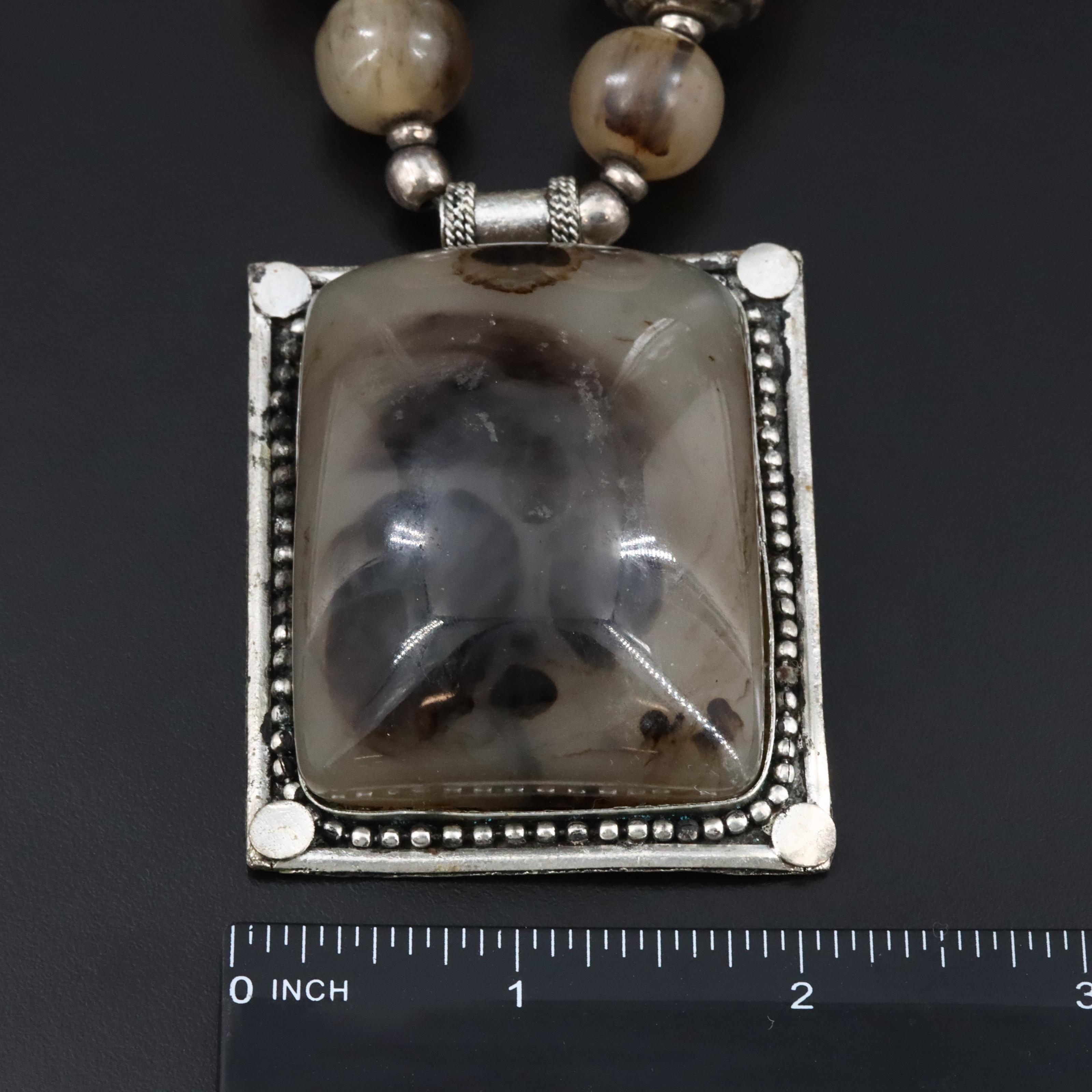 Jasper, Horn and Wood Featured in Necklace Collection