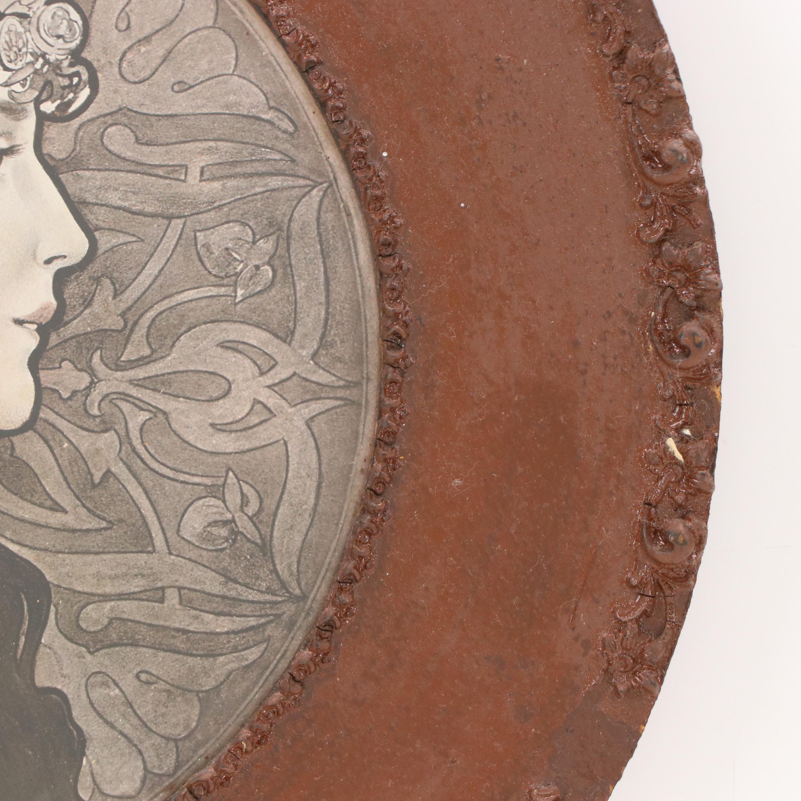 Art Nouveau Halftone After Alphonse Mucha "Byzantine Heads"