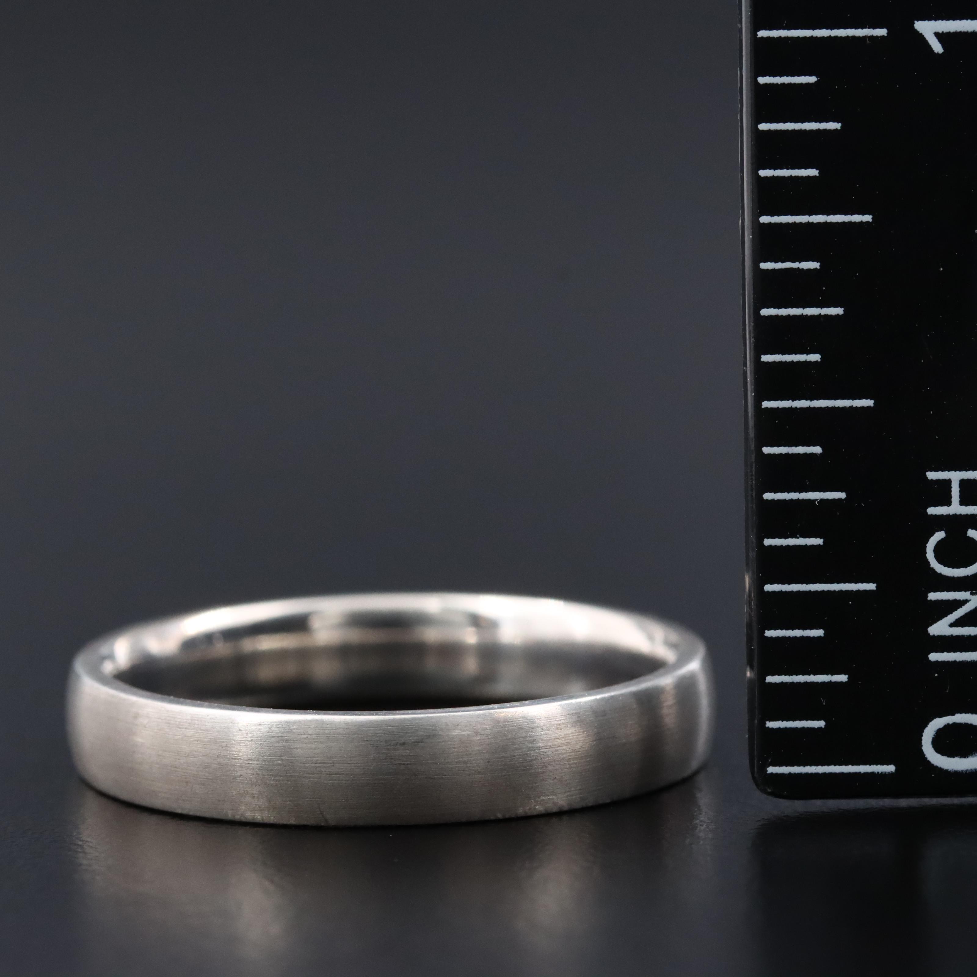 935 Silver Band with Brush Finish