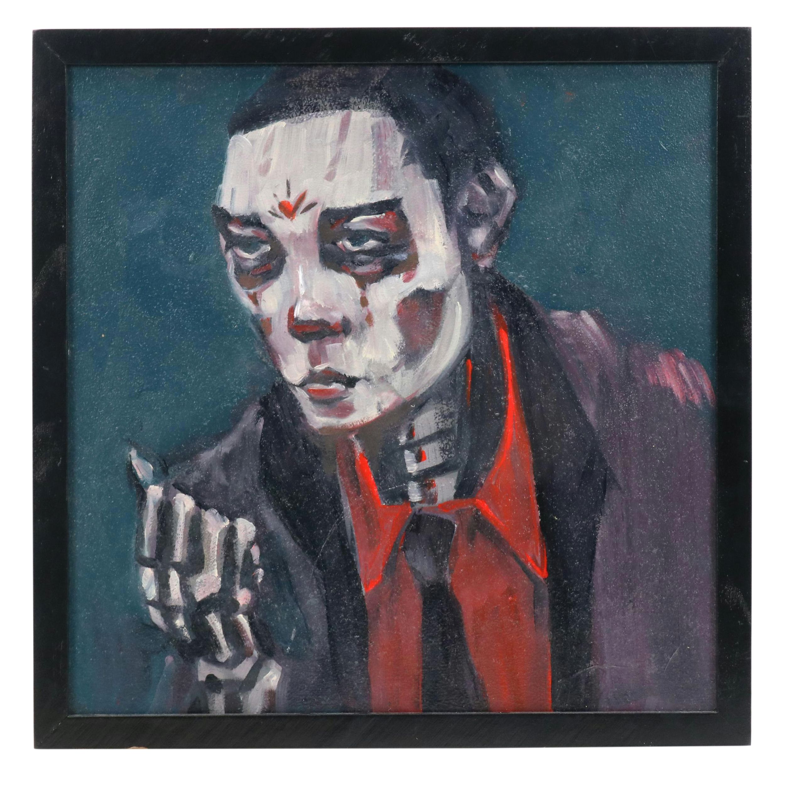 Alex Chavez Stylized Oil Portrait "Dead Joe," 2019