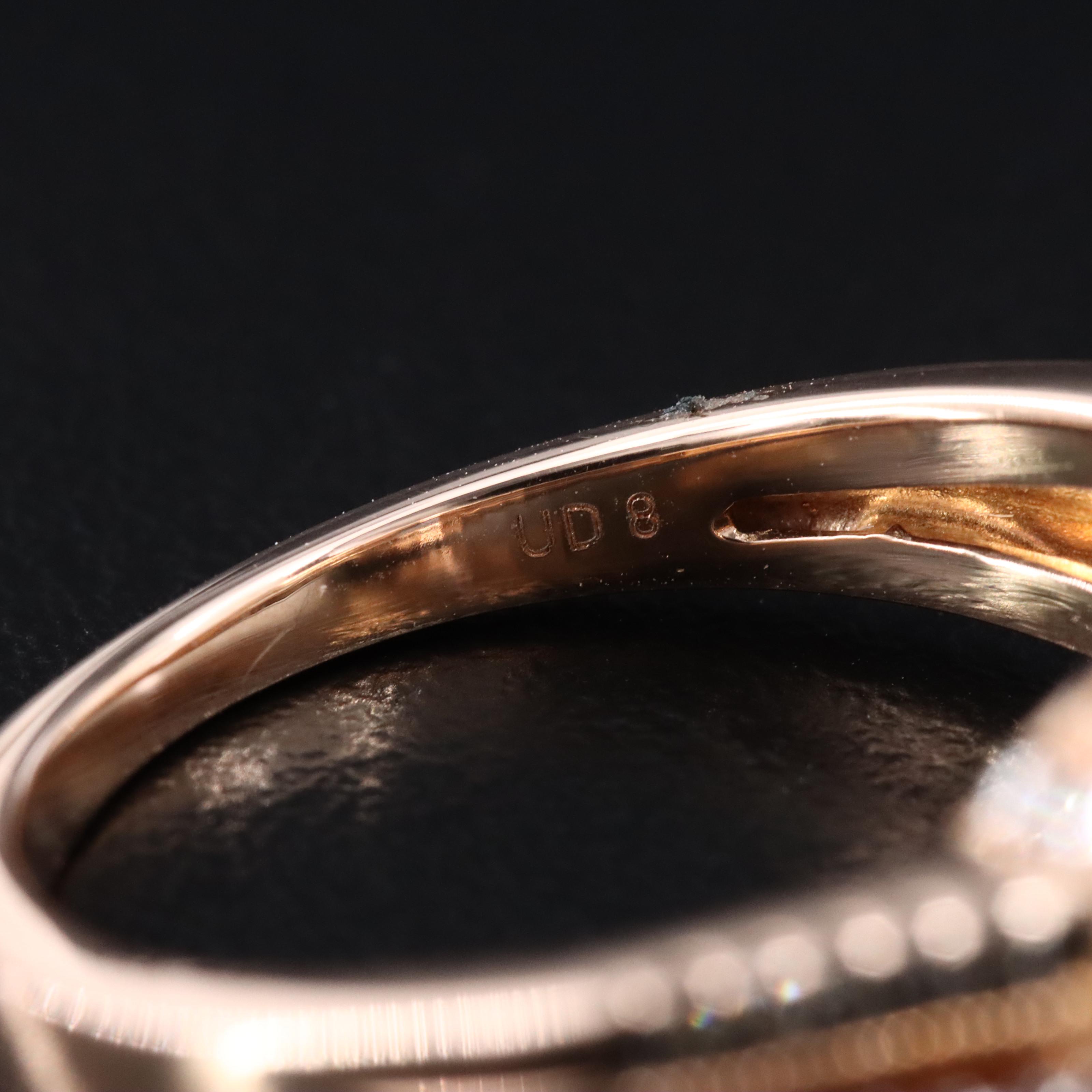 14K Rose Gold Tanzanite and Diamond Ring