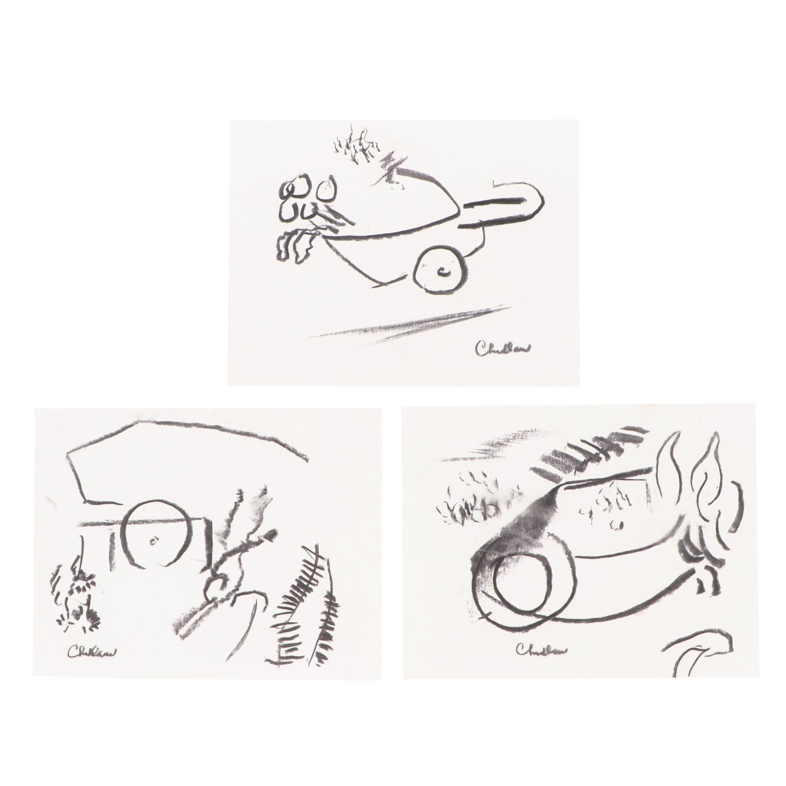 Abstract Lithographs After Paul Chidlaw