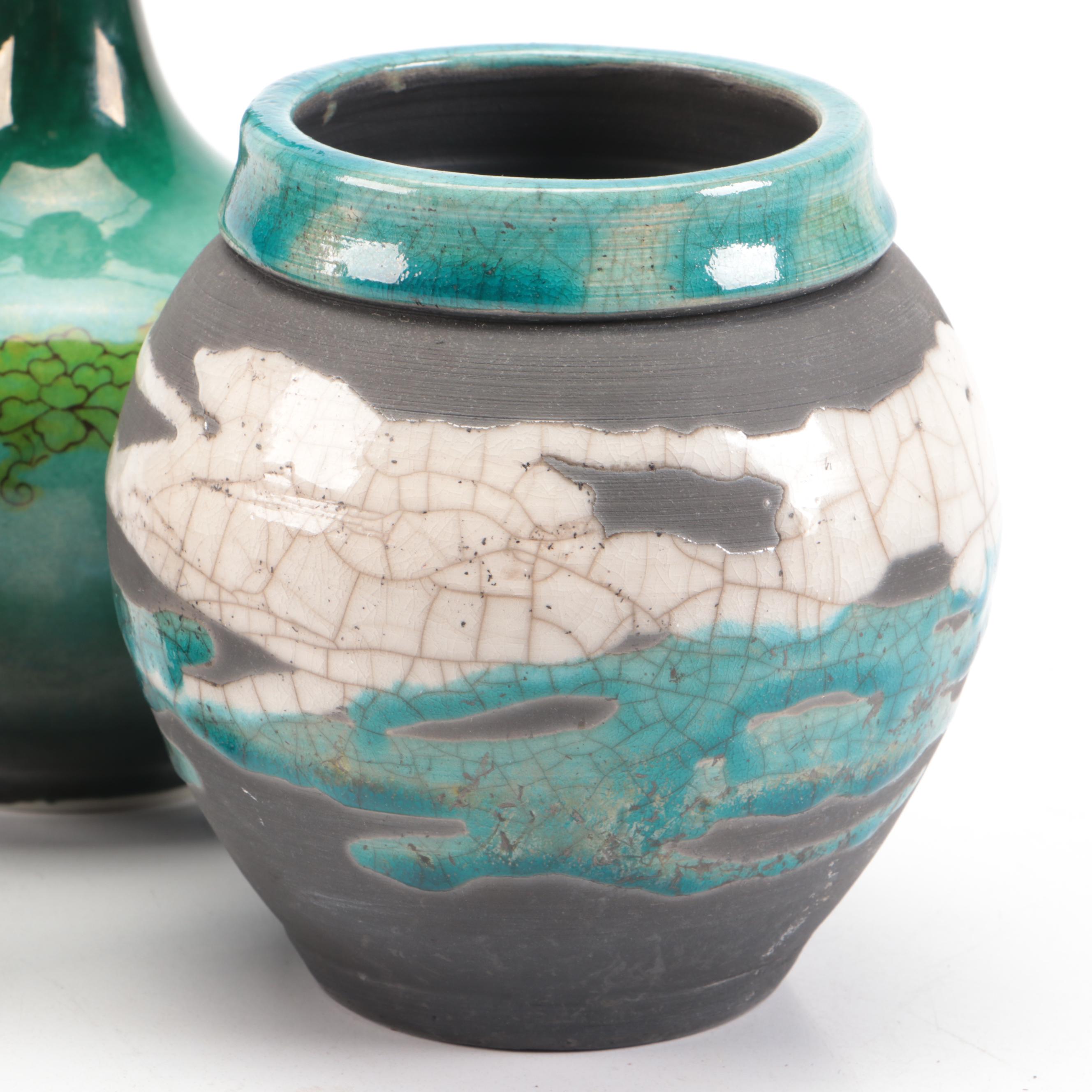 Carol Bear, Dan Triece Studio Pottery Vessels, Japanese Porcelain Bud Vase, More