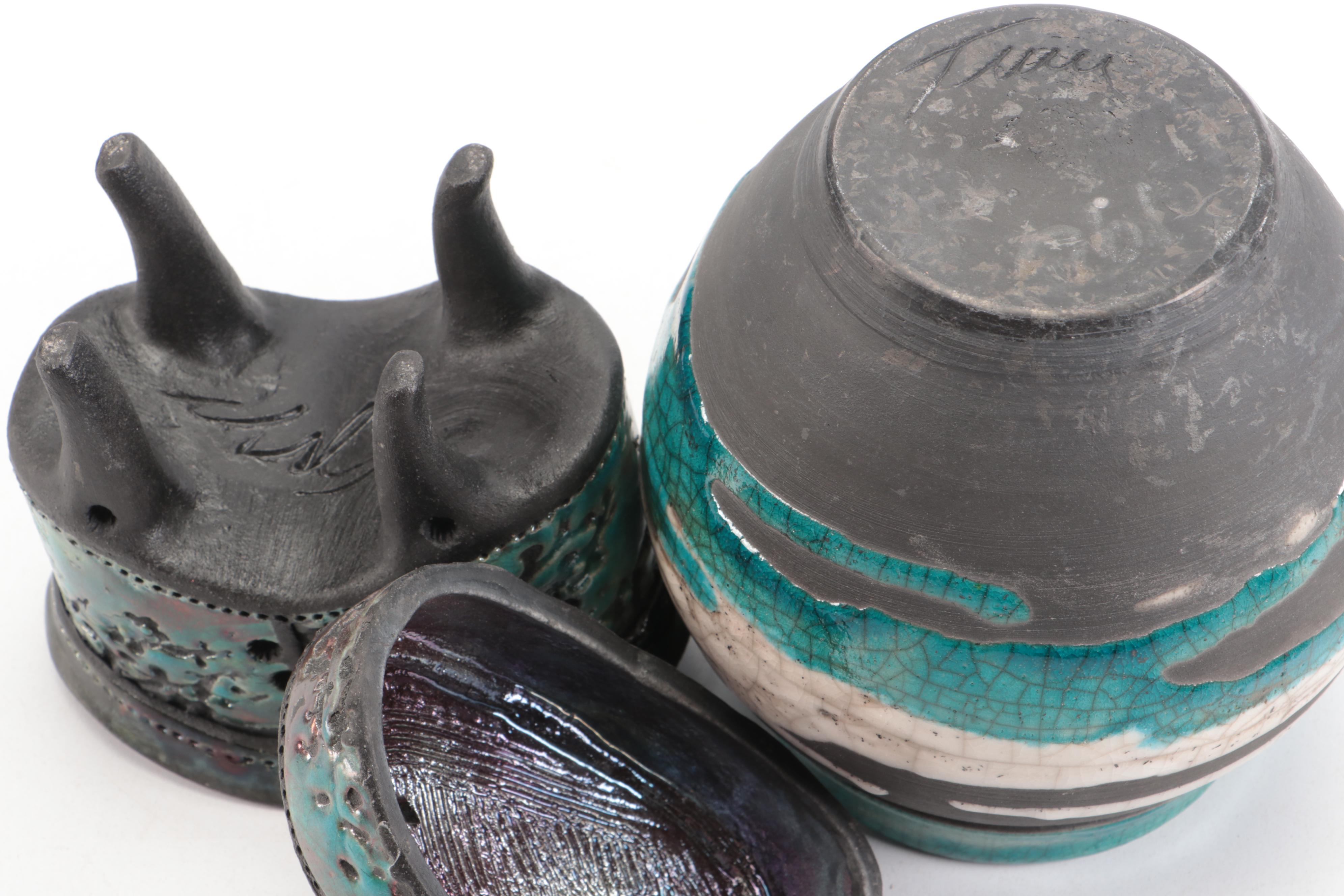 Carol Bear, Dan Triece Studio Pottery Vessels, Japanese Porcelain Bud Vase, More