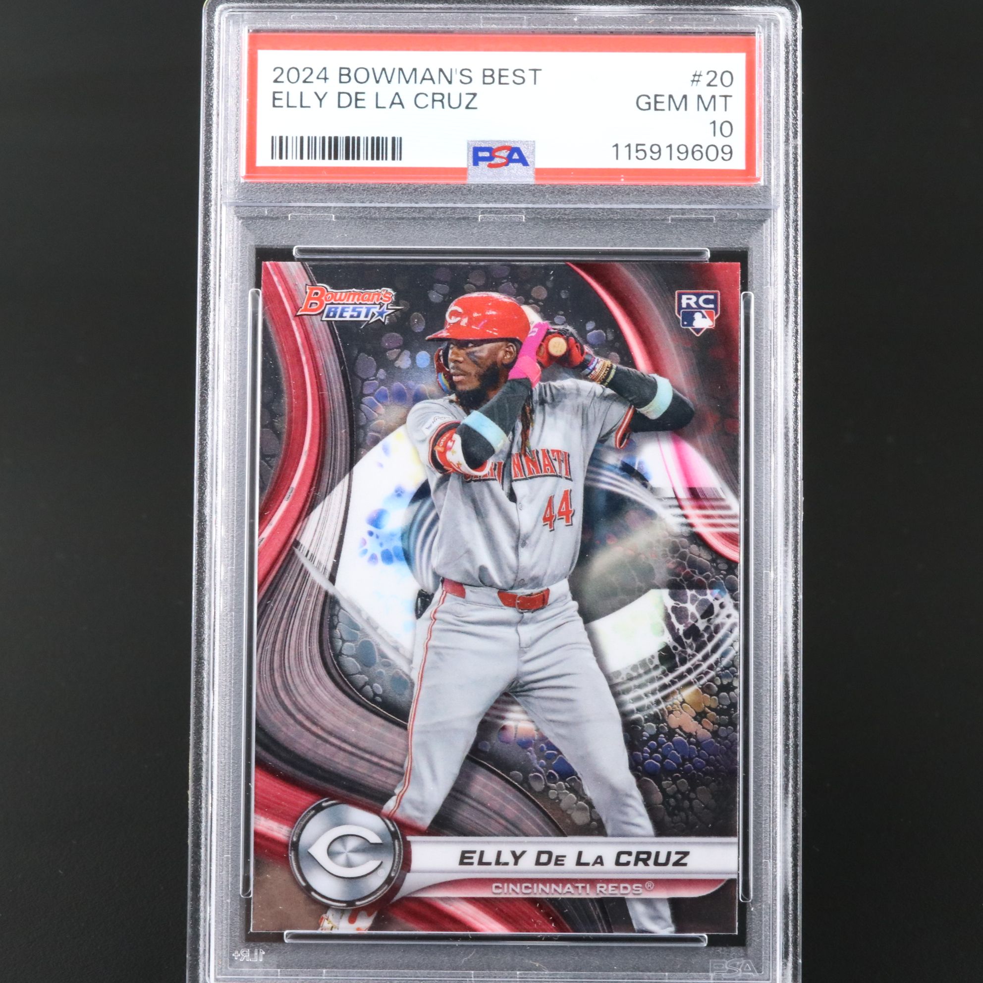 2024 Bowman’s Best Elly De La Cruz Rookie Baseball Card Graded PSA 10