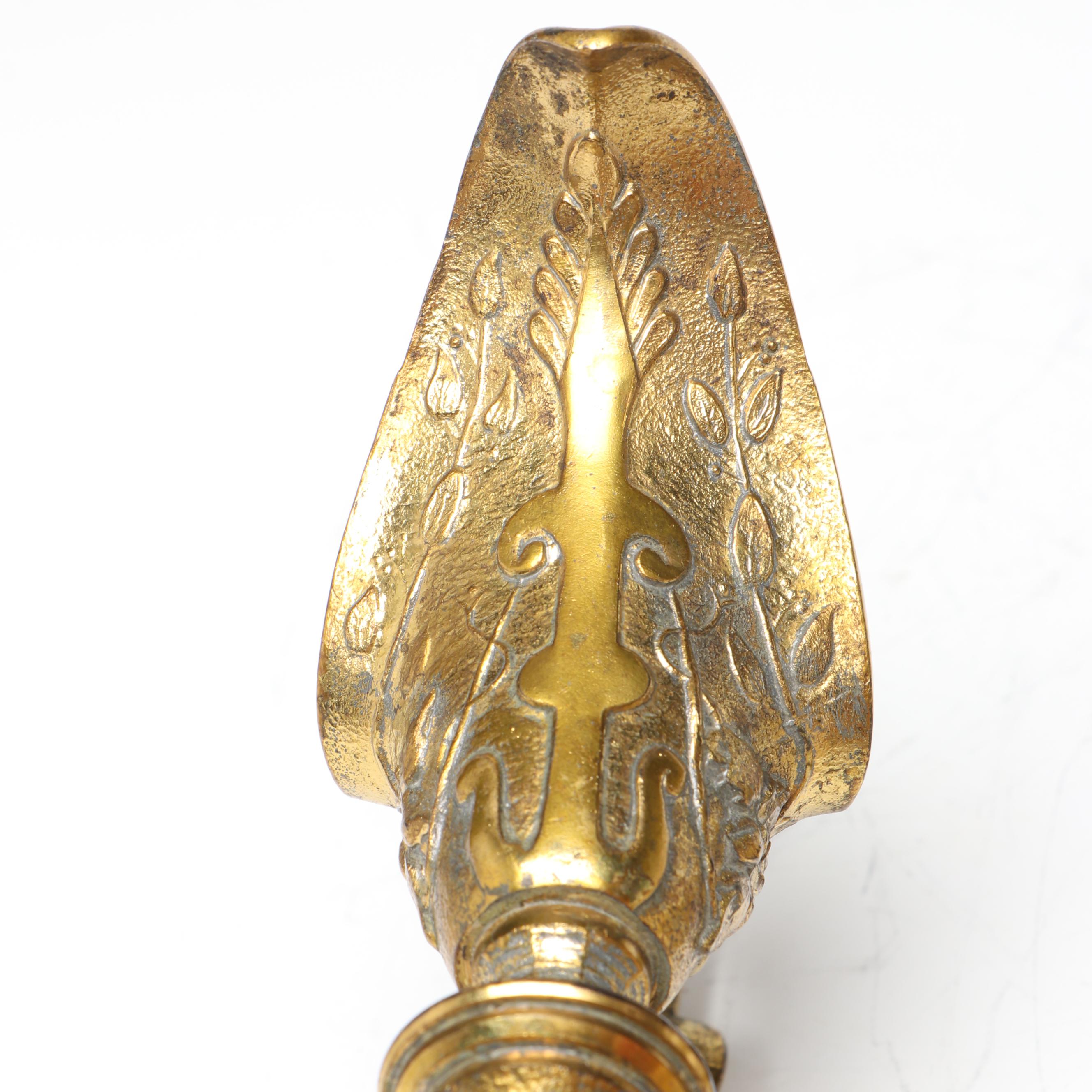 Pair of Victorian Style Ewer Metal Candlesticks