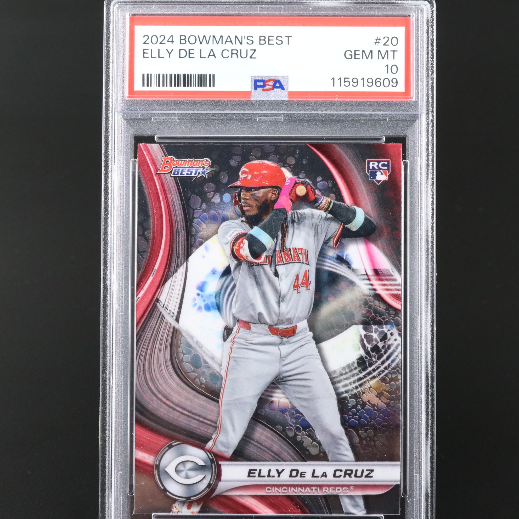 2024 Bowman’s Best Elly De La Cruz Rookie Baseball Card Graded PSA 10