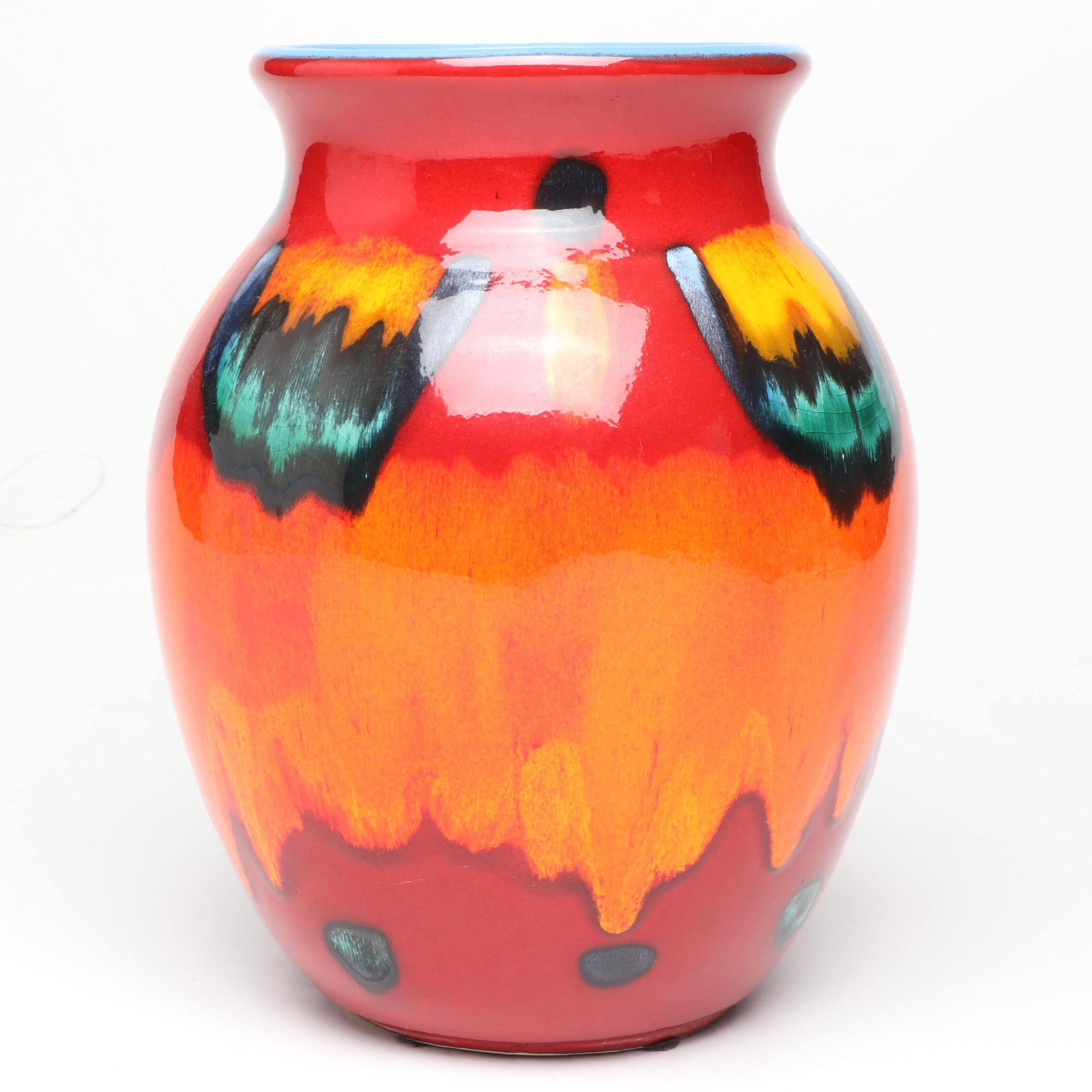 Poole Pottery "Volcano" Hand-Painted Vase