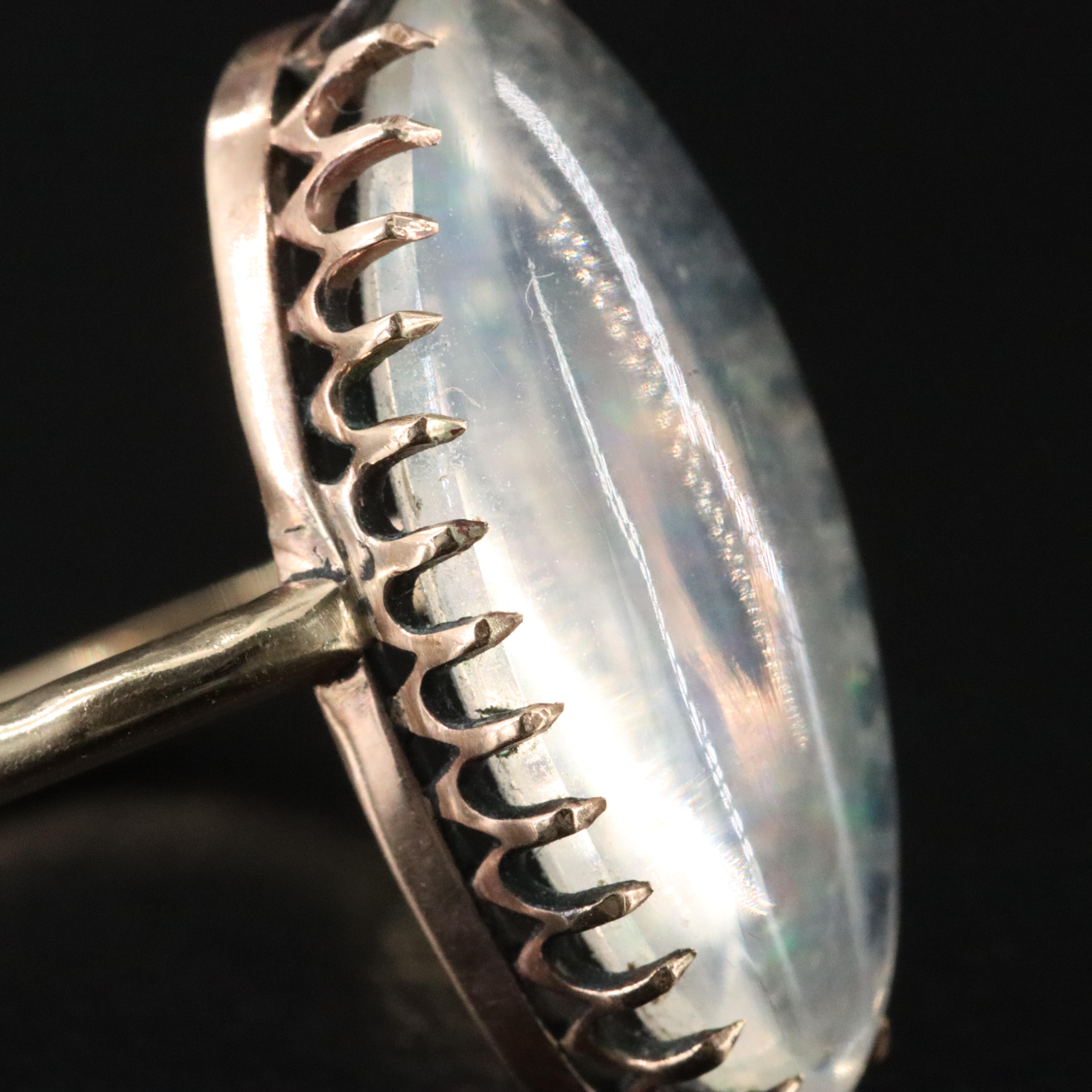 Vintage 10K Contraluz Opal Ring with 14K Shank