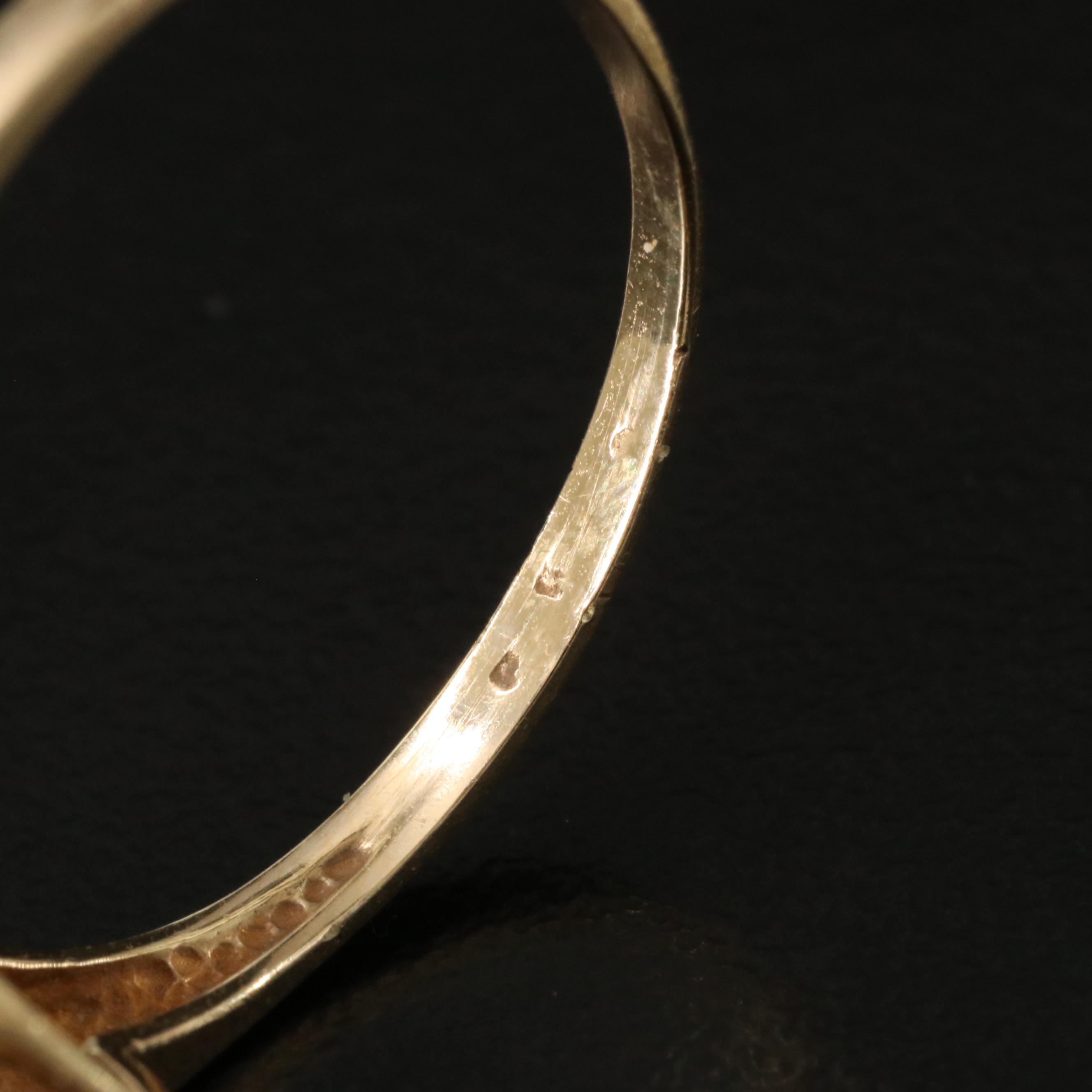 10K Black Onyx and Diamond Ring