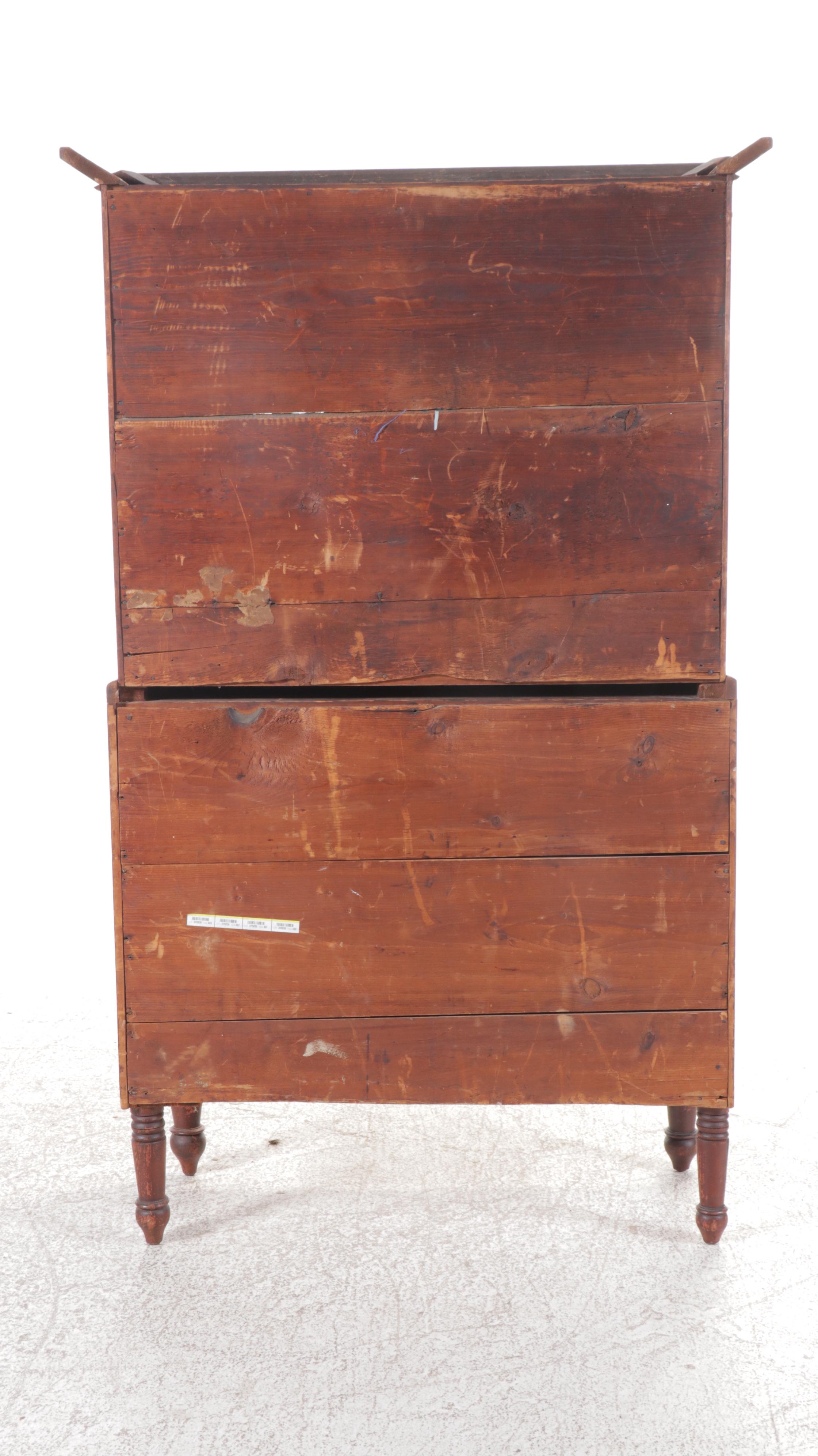 Southern Federal Style Mahogany Clerks or Butlers Secretary Desk