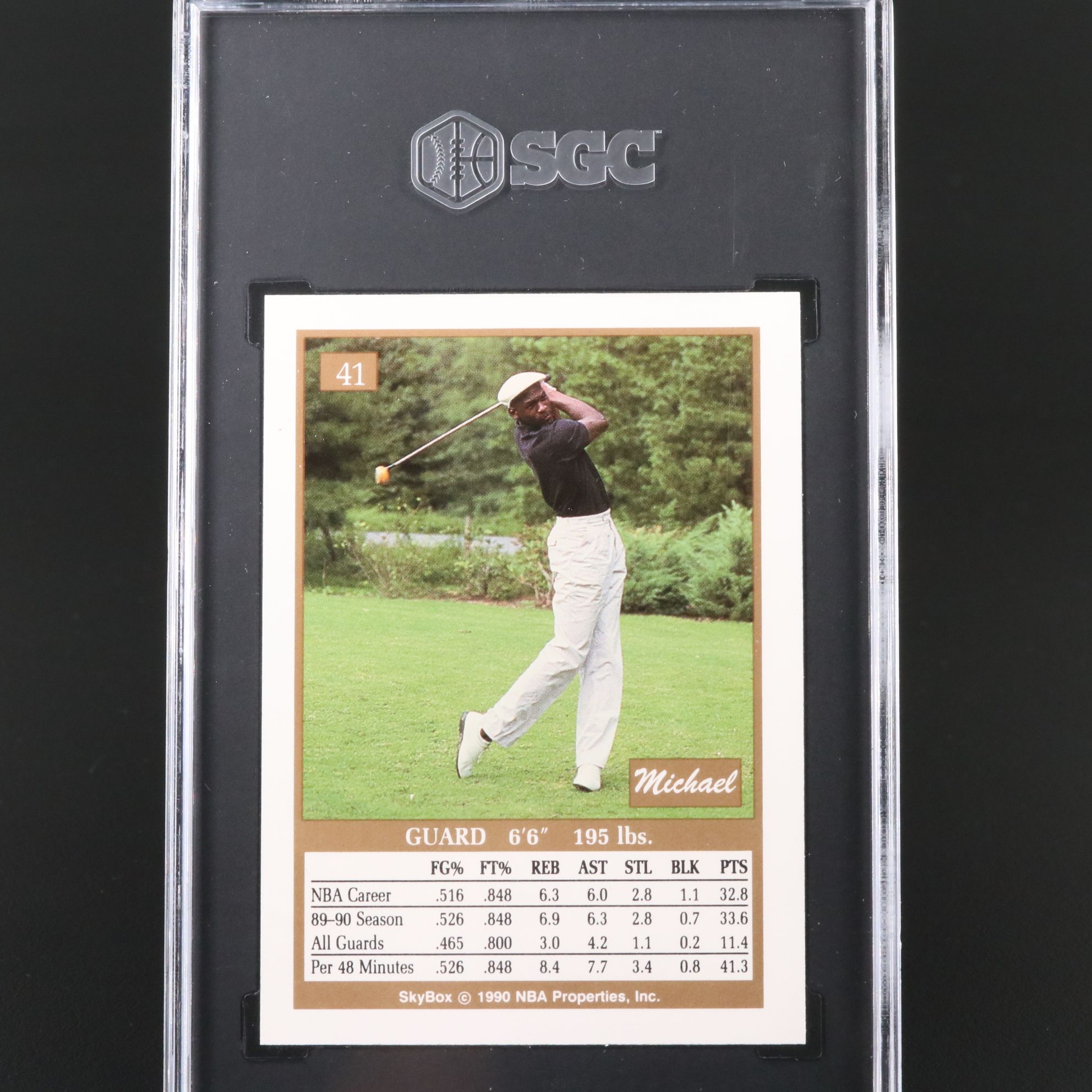 1990-91 Skybox Michael Jordan Chicago Bulls Basketball Card Graded SGC 9