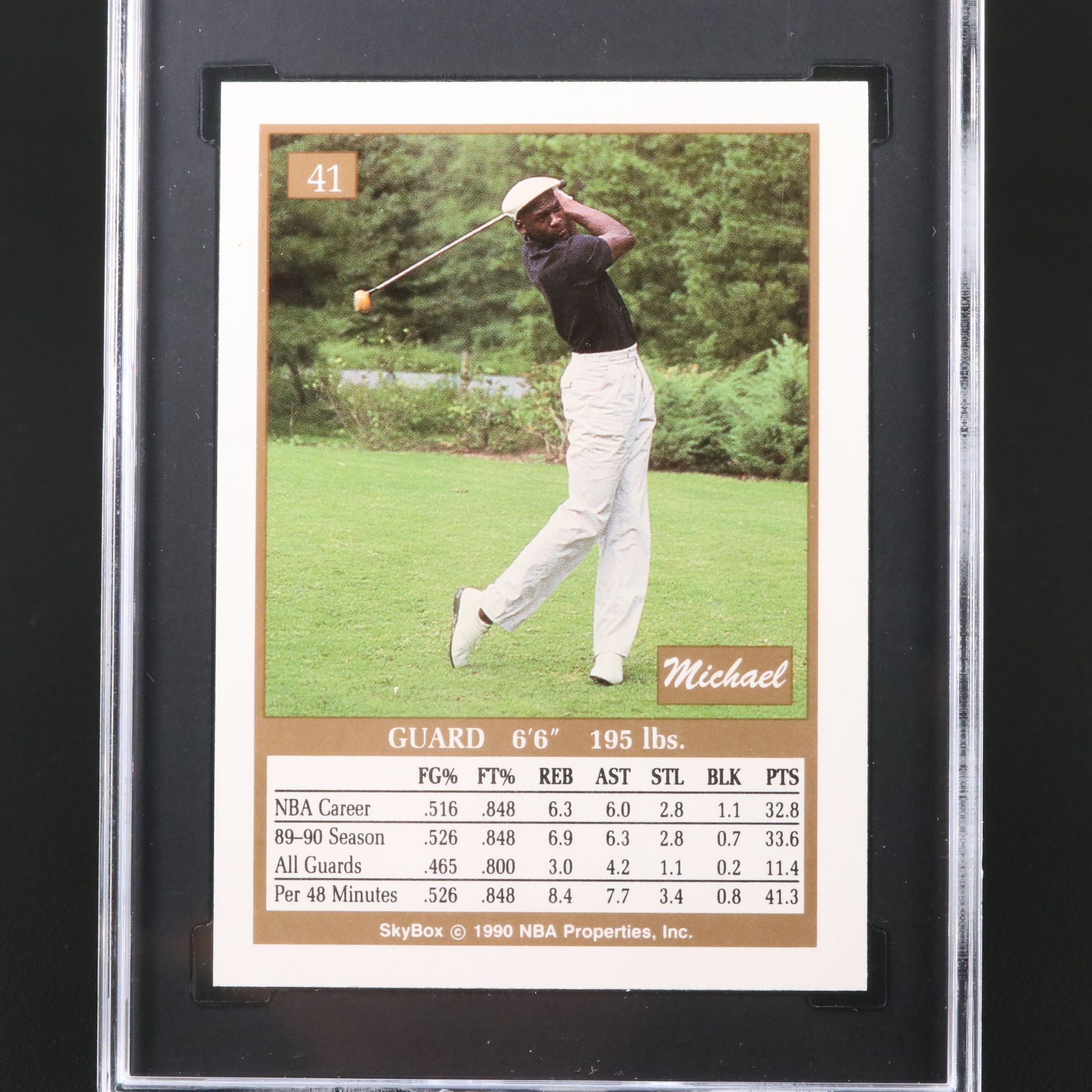 1990-91 Skybox Michael Jordan Chicago Bulls Basketball Card Graded SGC 9