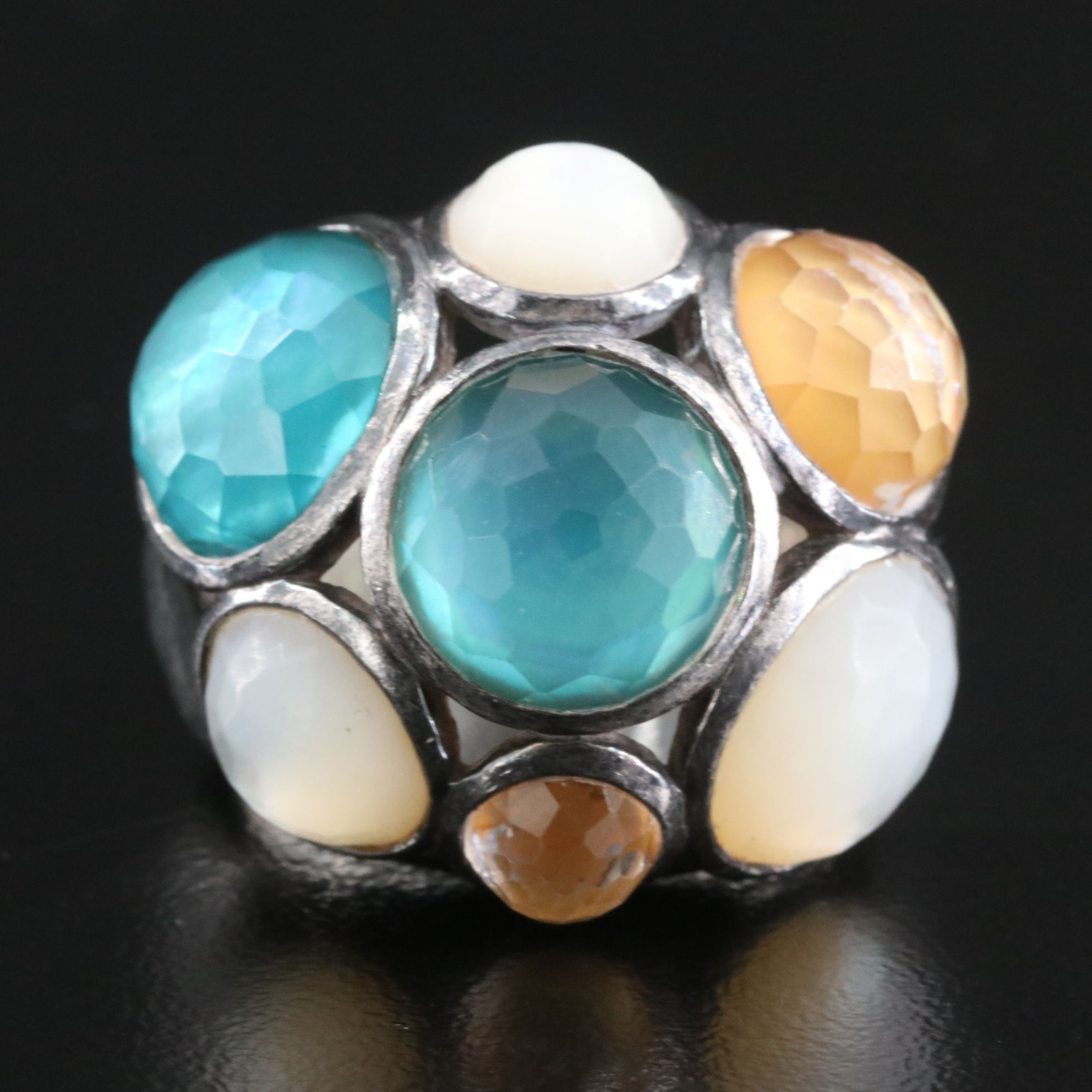 Ippolita Rock Candy Sterling and Multi Gemstone Dome Ring
