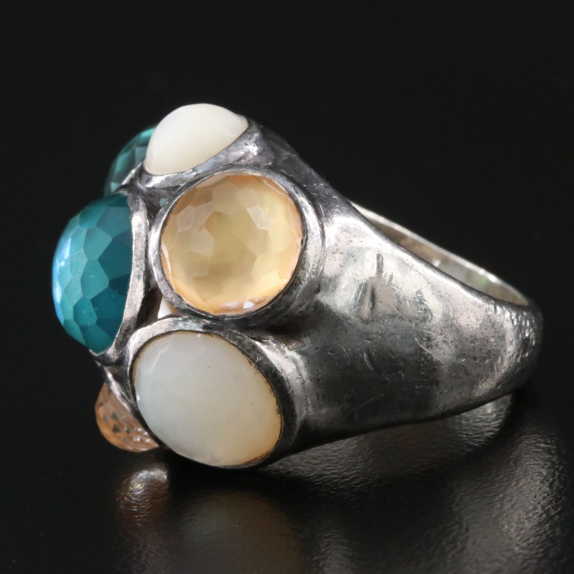 Ippolita Rock Candy Sterling and Multi Gemstone Dome Ring