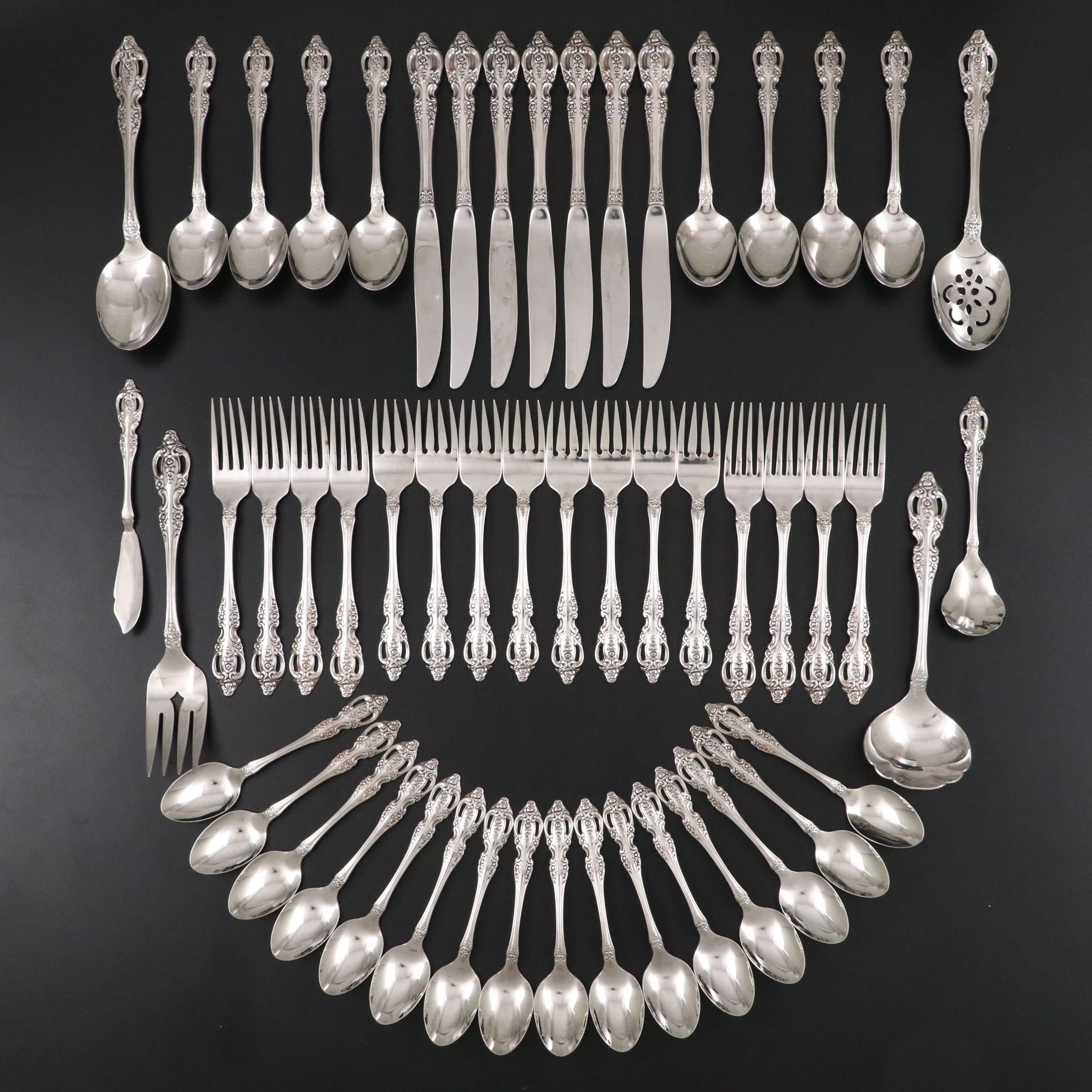 Oneida "Michelangelo" Stainless Steel Flatware and Serving Utensils