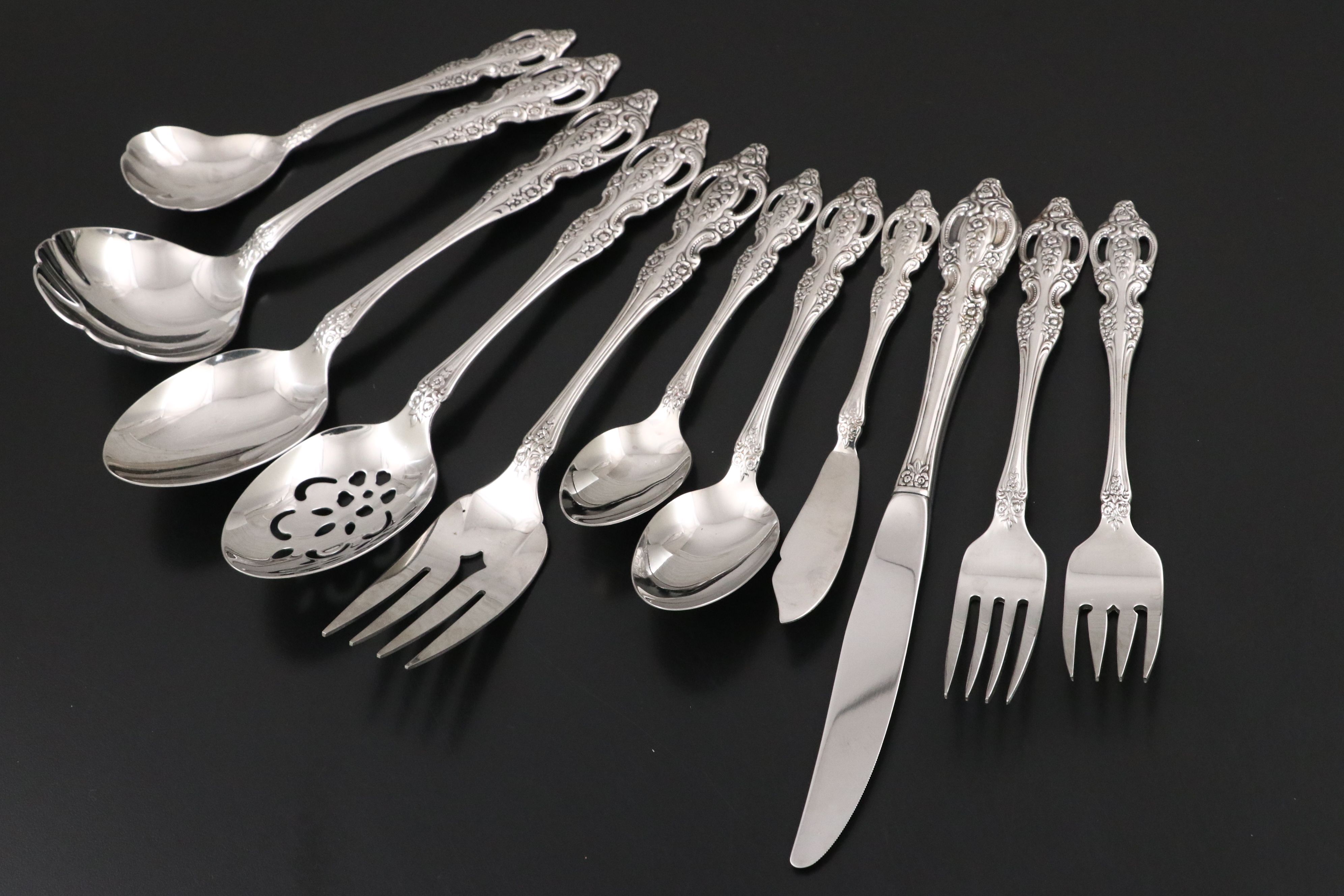 Oneida "Michelangelo" Stainless Steel Flatware and Serving Utensils