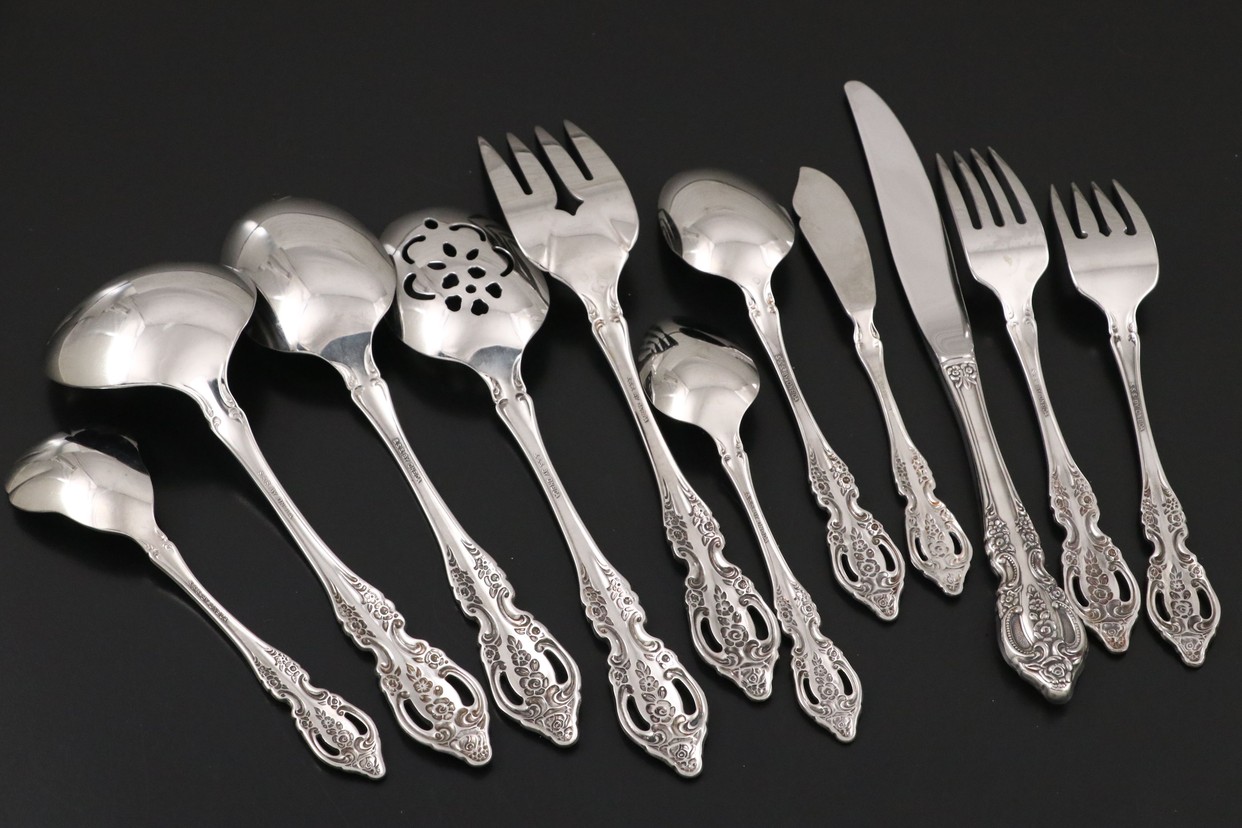 Oneida "Michelangelo" Stainless Steel Flatware and Serving Utensils