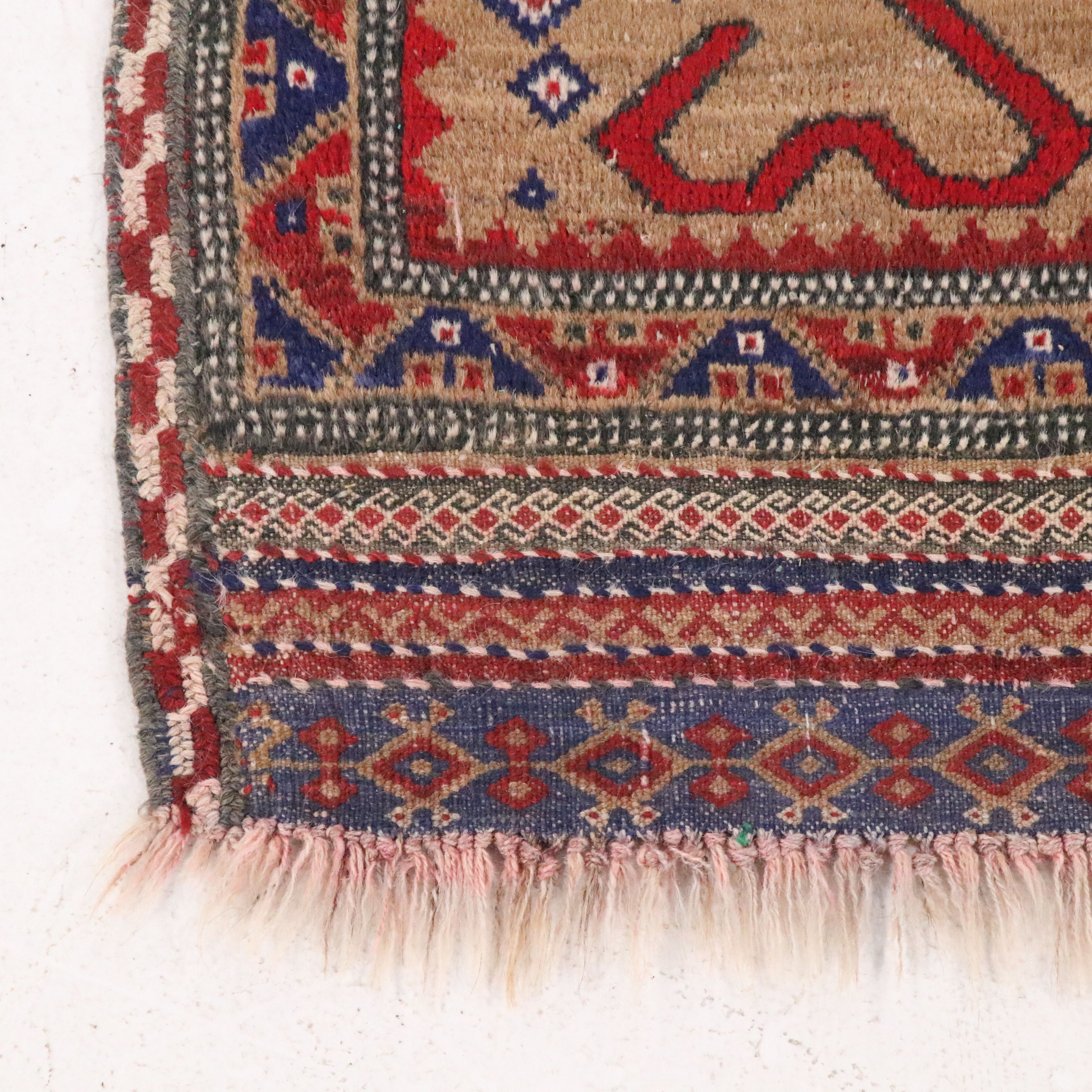2'8 x 3'7 Hand-Knotted Caucasian Kazak Style Accent Rug