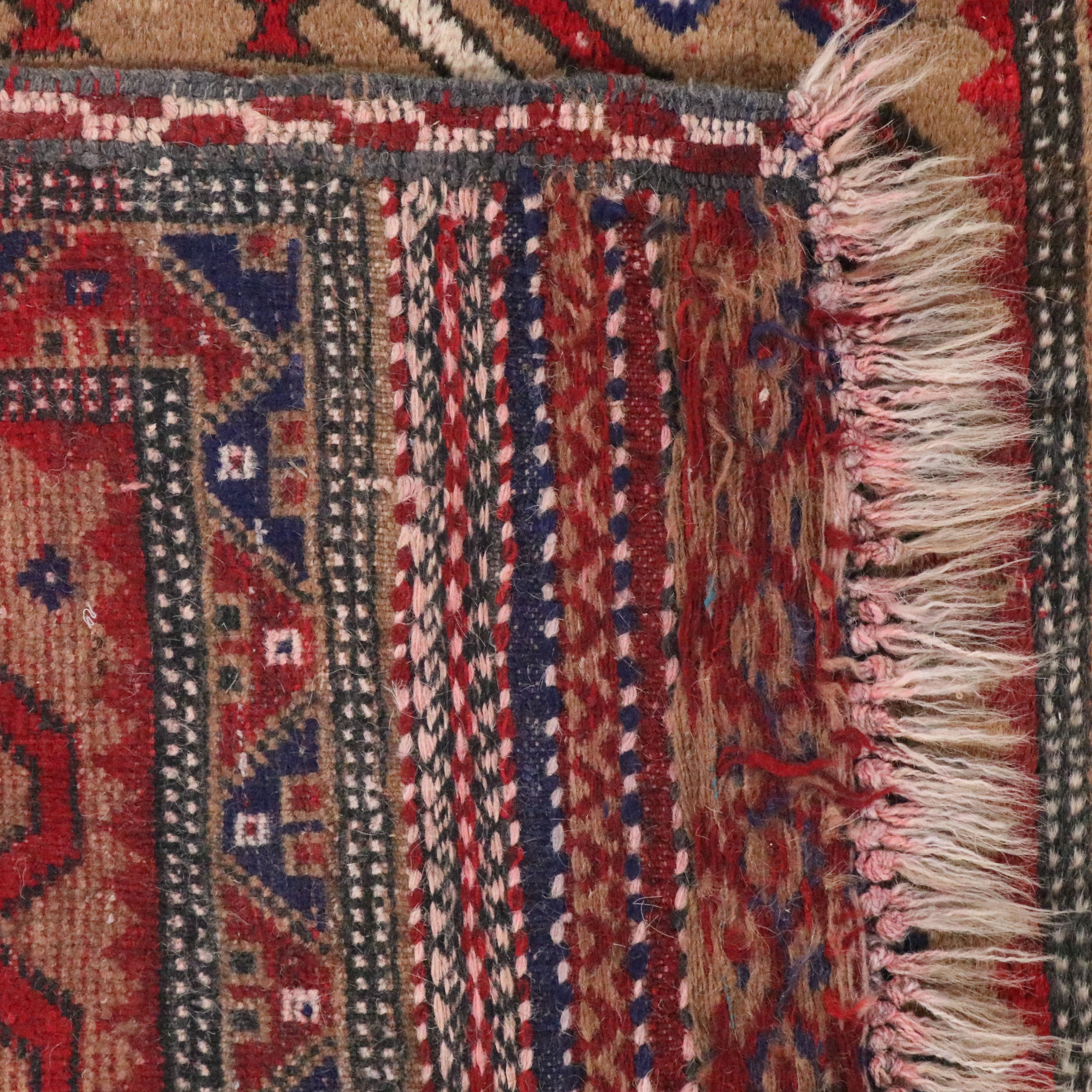 2'8 x 3'7 Hand-Knotted Caucasian Kazak Style Accent Rug