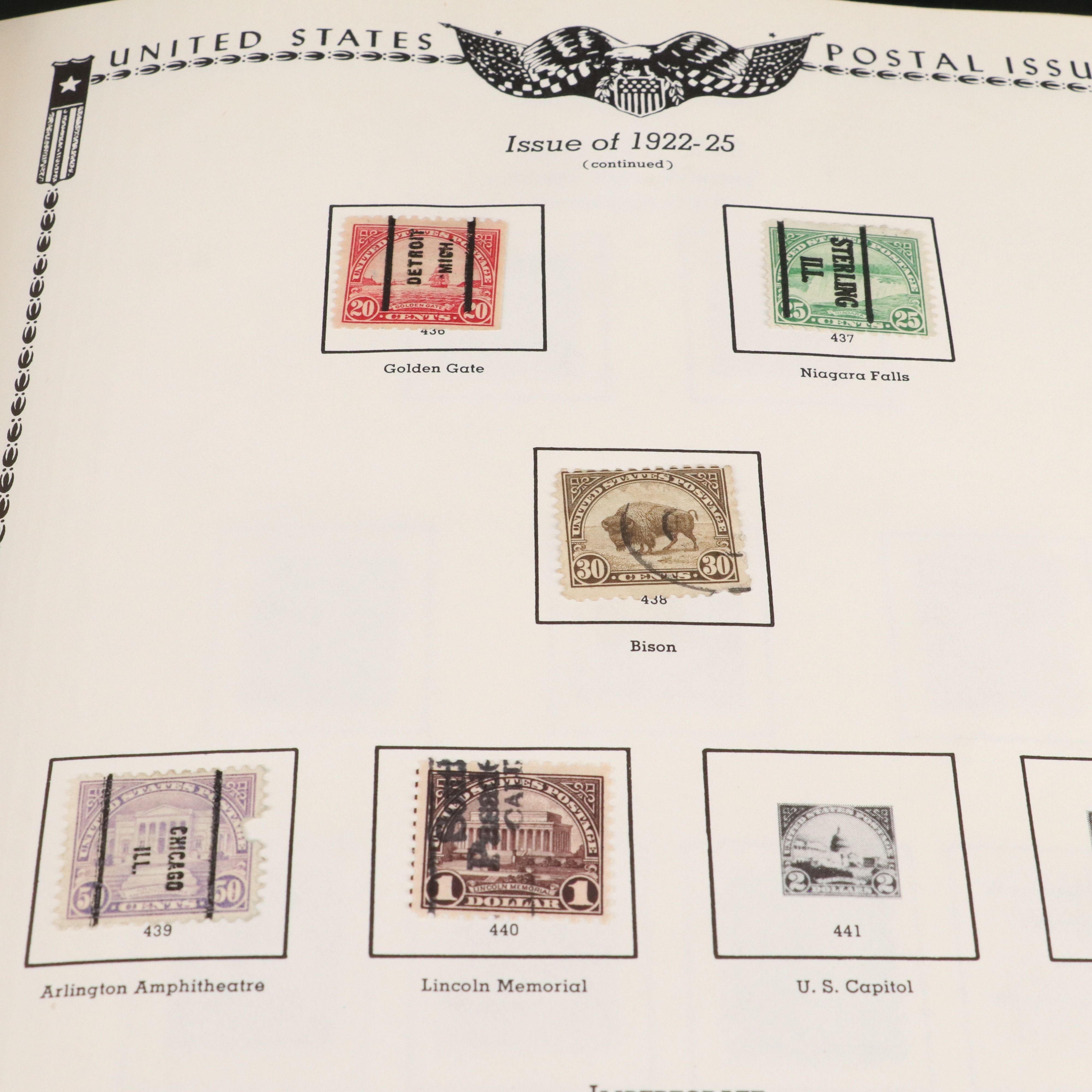 Two Albums with United States Plate Blocks and Pre-Cancled Stamps