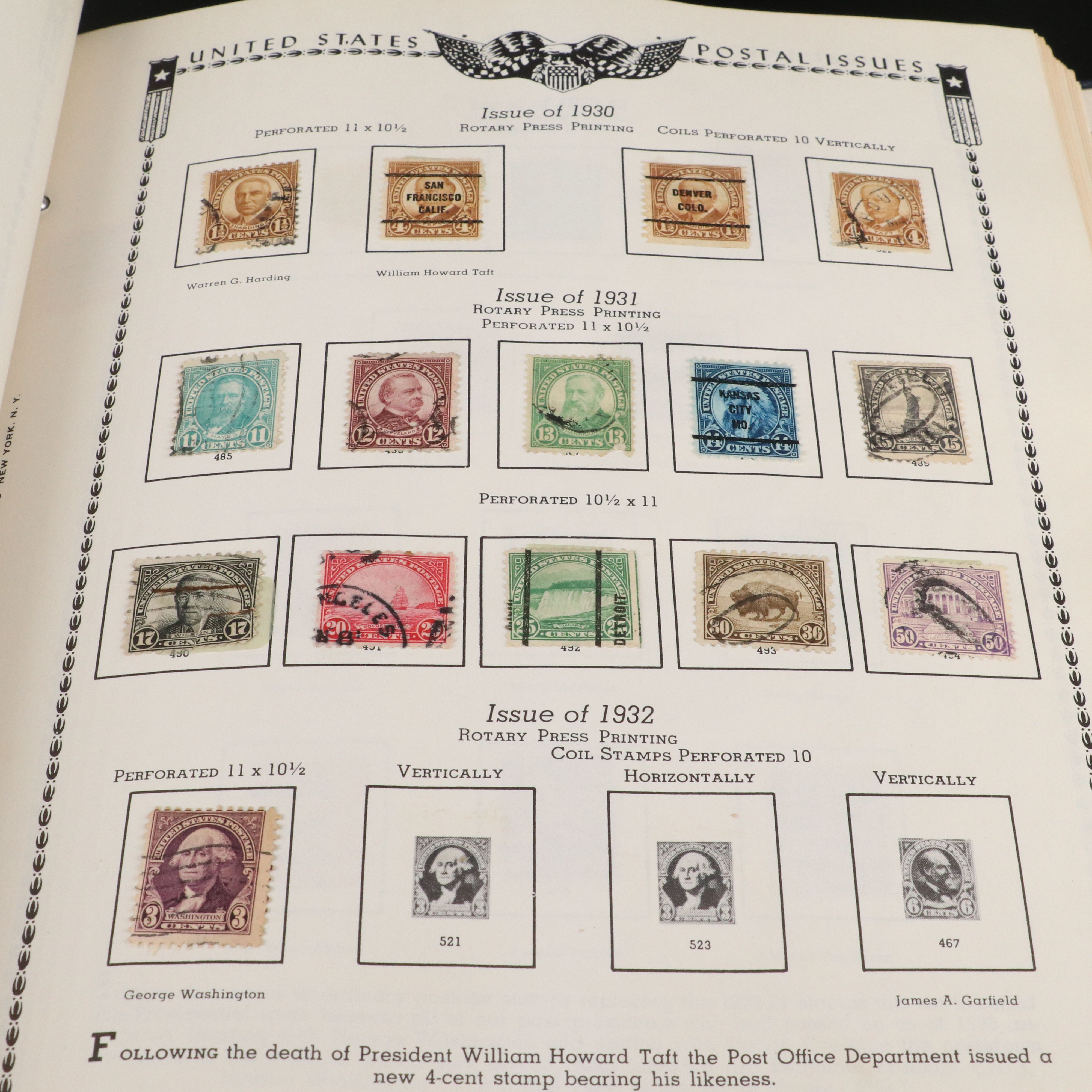 Two Albums with United States Plate Blocks and Pre-Cancled Stamps