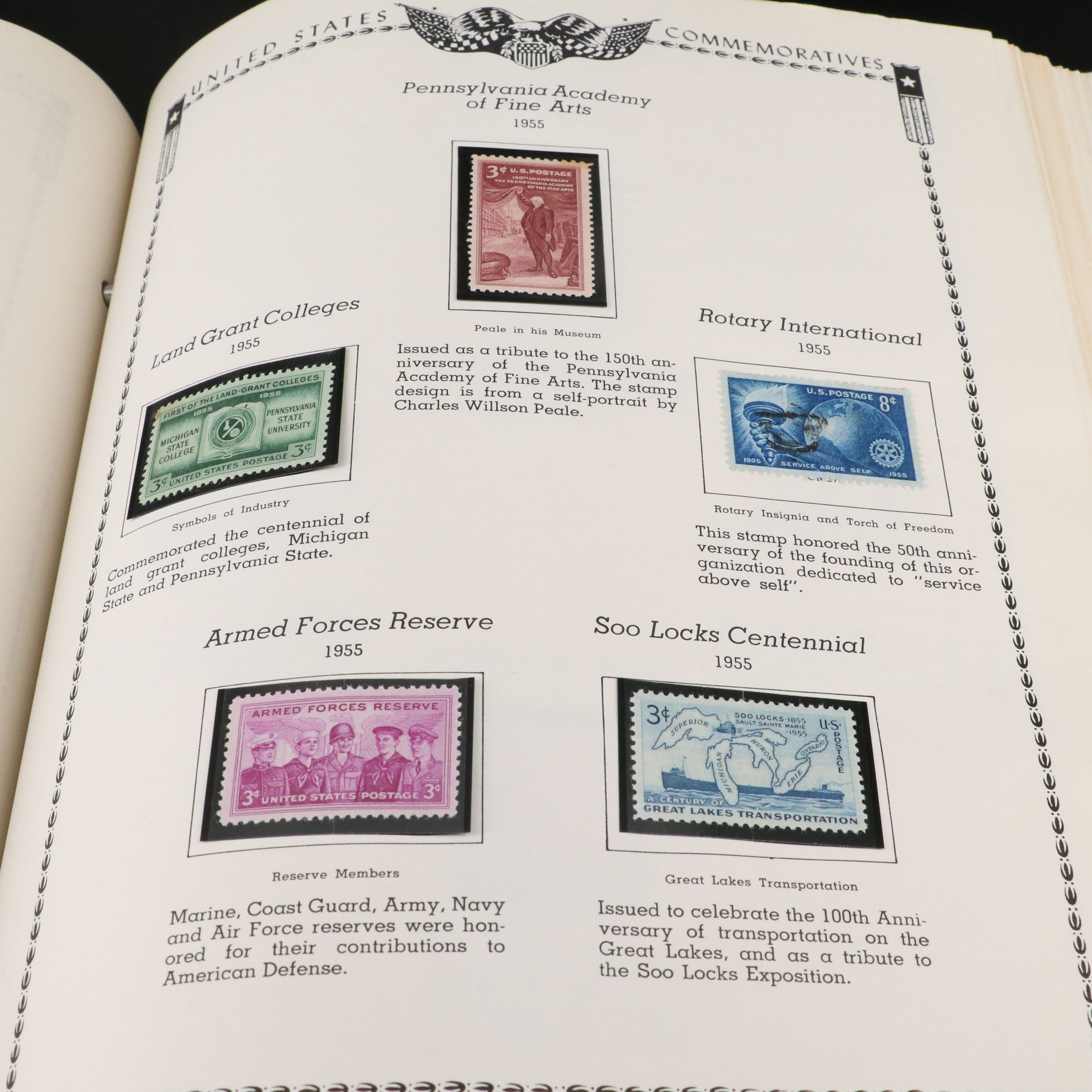 Two Albums with United States Plate Blocks and Pre-Cancled Stamps