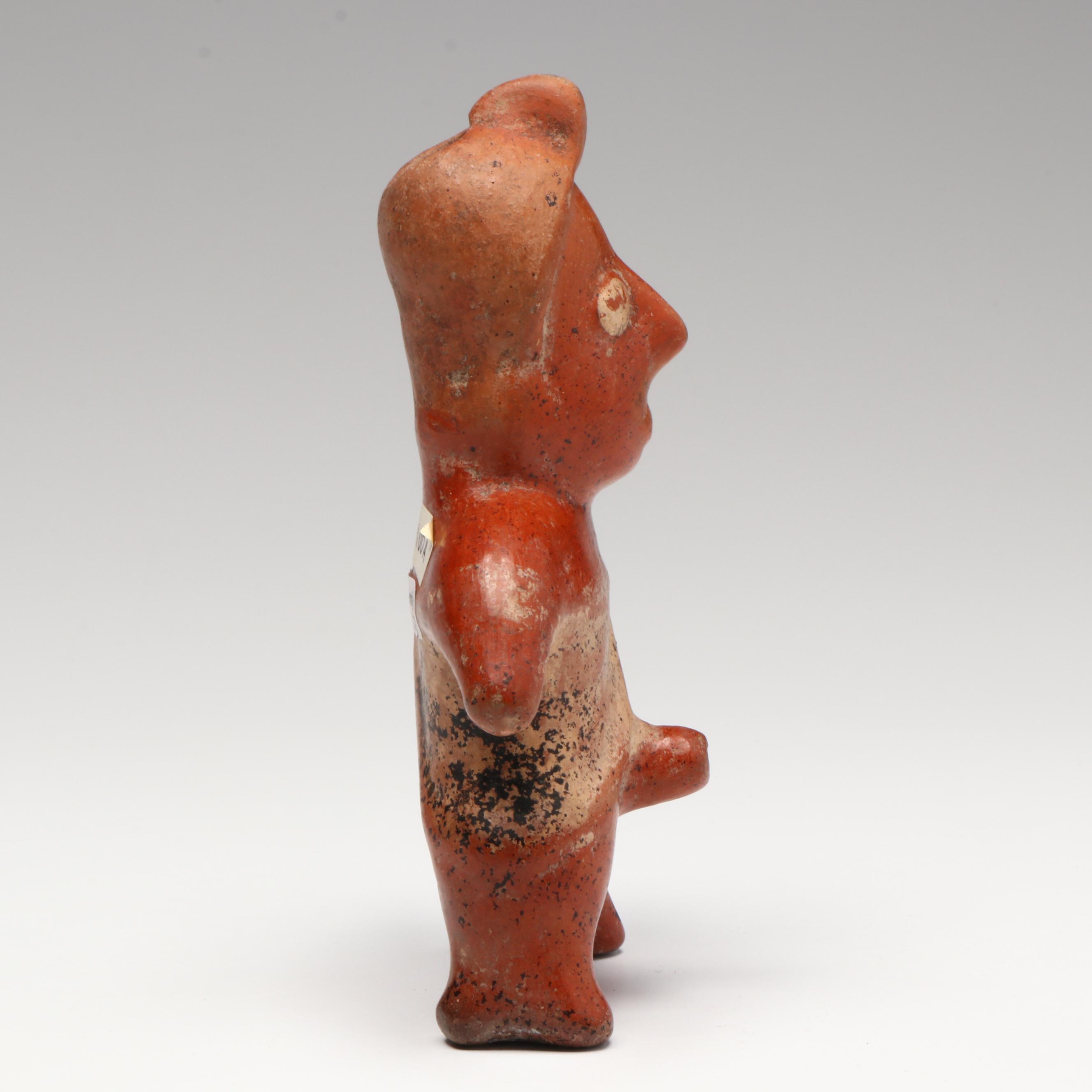 Pre-Columbian Colima Pottery Phumaco Male Figure, Circa 100 BCE–250 CE