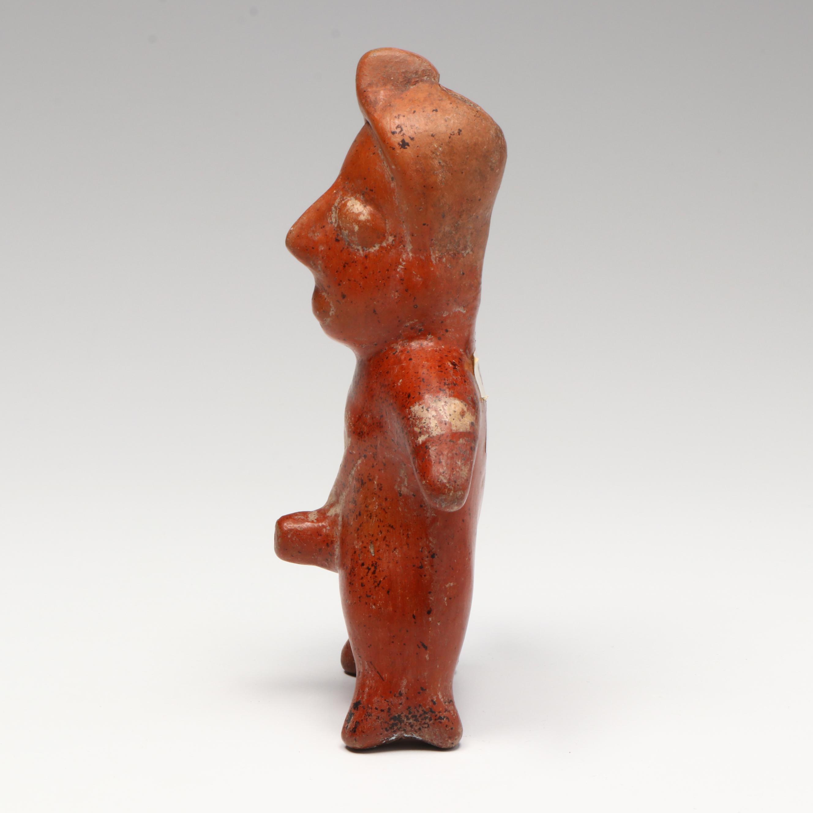 Pre-Columbian Colima Pottery Phumaco Male Figure, Circa 100 BCE–250 CE