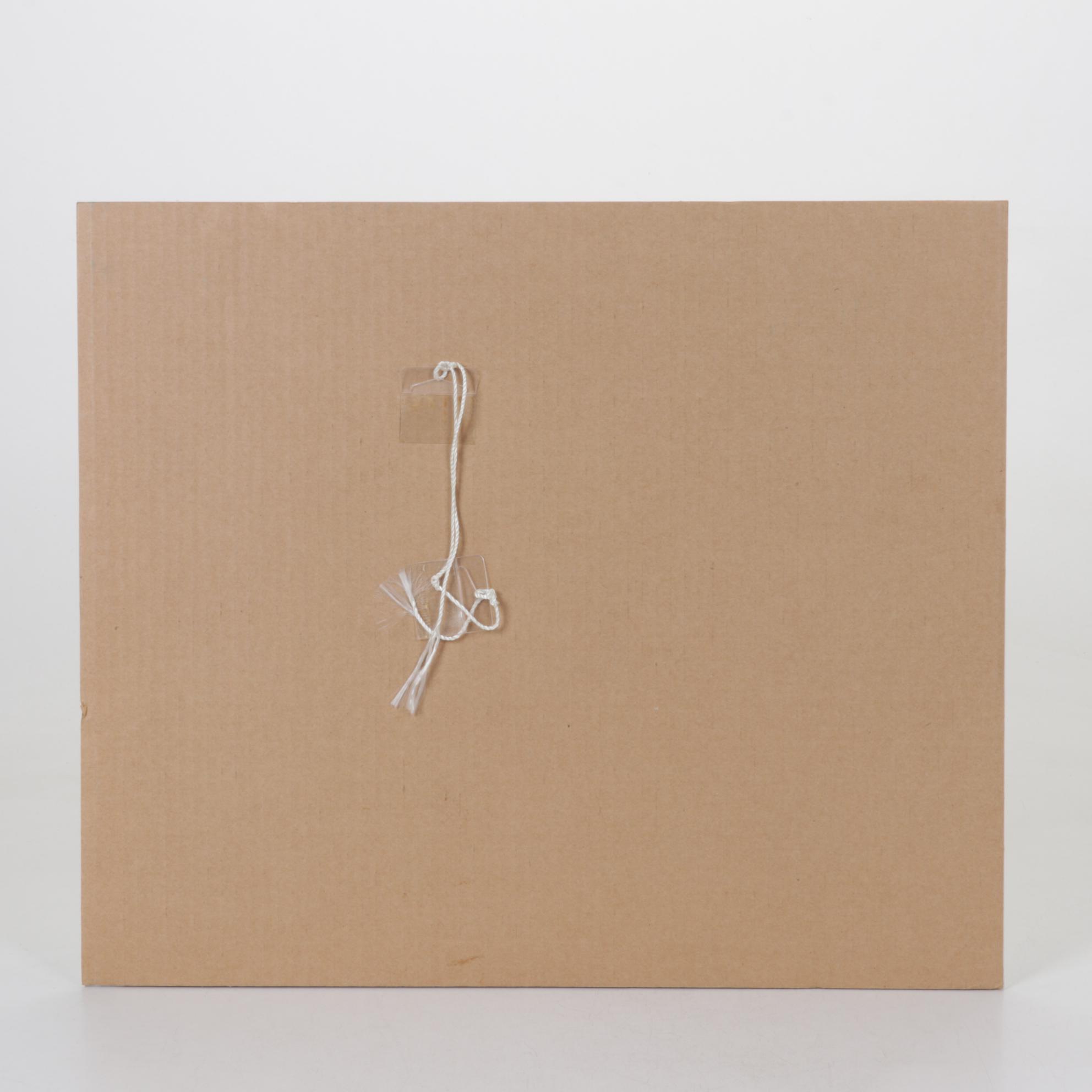 Nancy Mulick Watercolor Painting of Pool and Patio Furniture, 1999