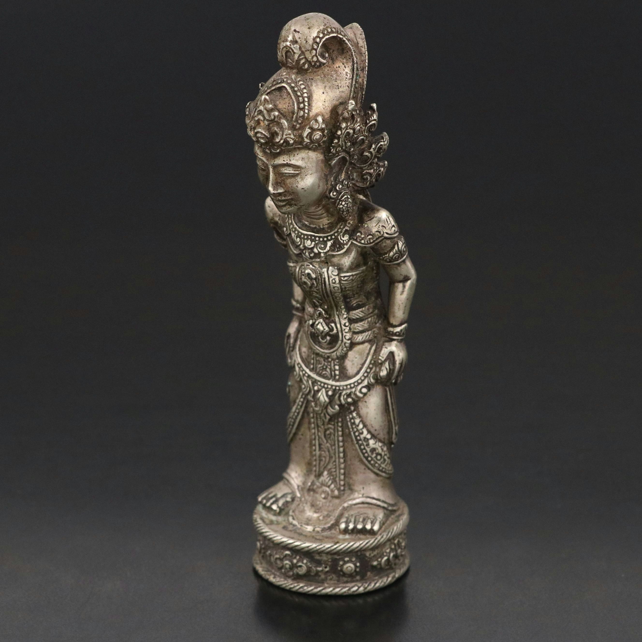 Balinese Silver Wayang Figure, Late 19th/ Early 20th Century