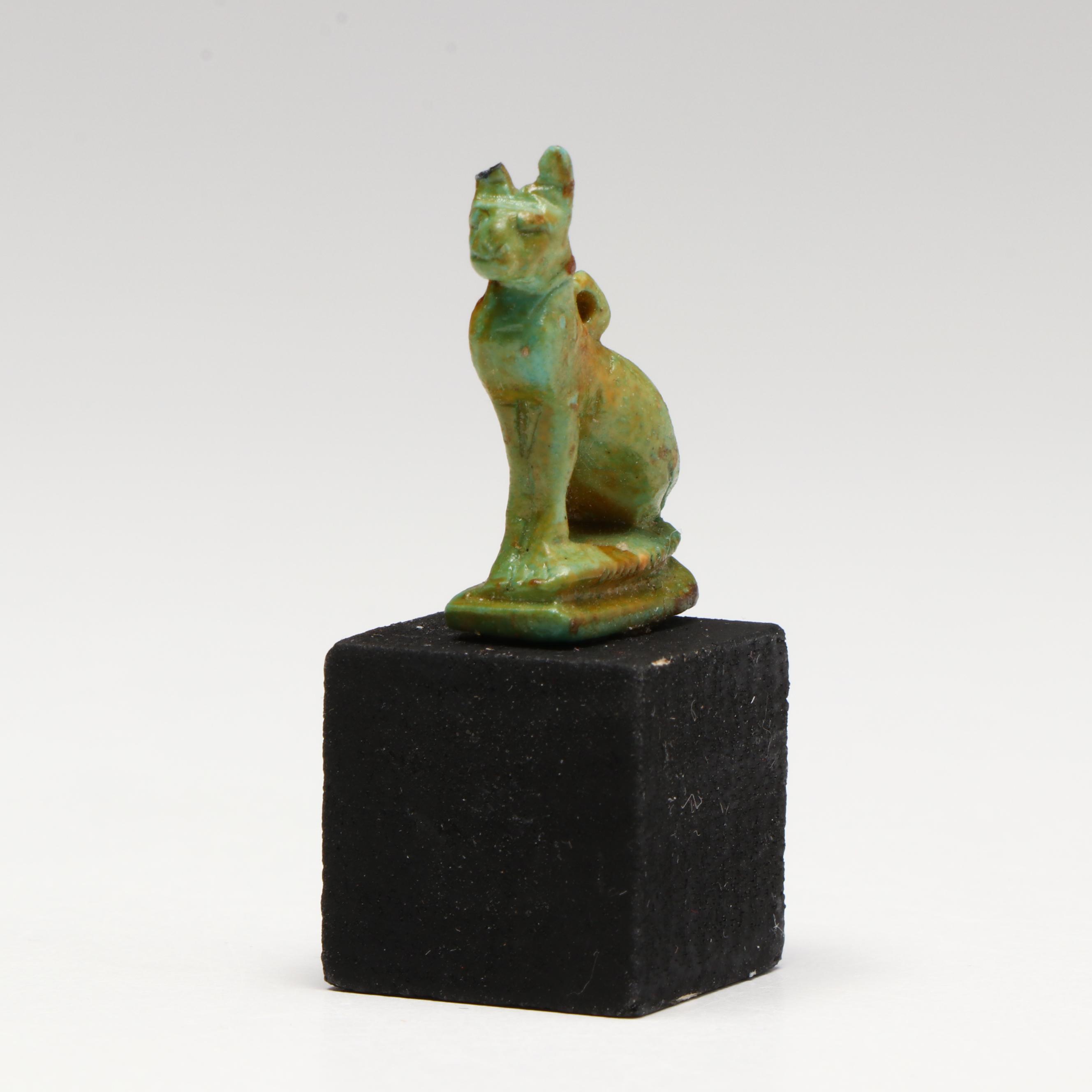 Ancient Egyptian Style Cat Amulet, 20th Century