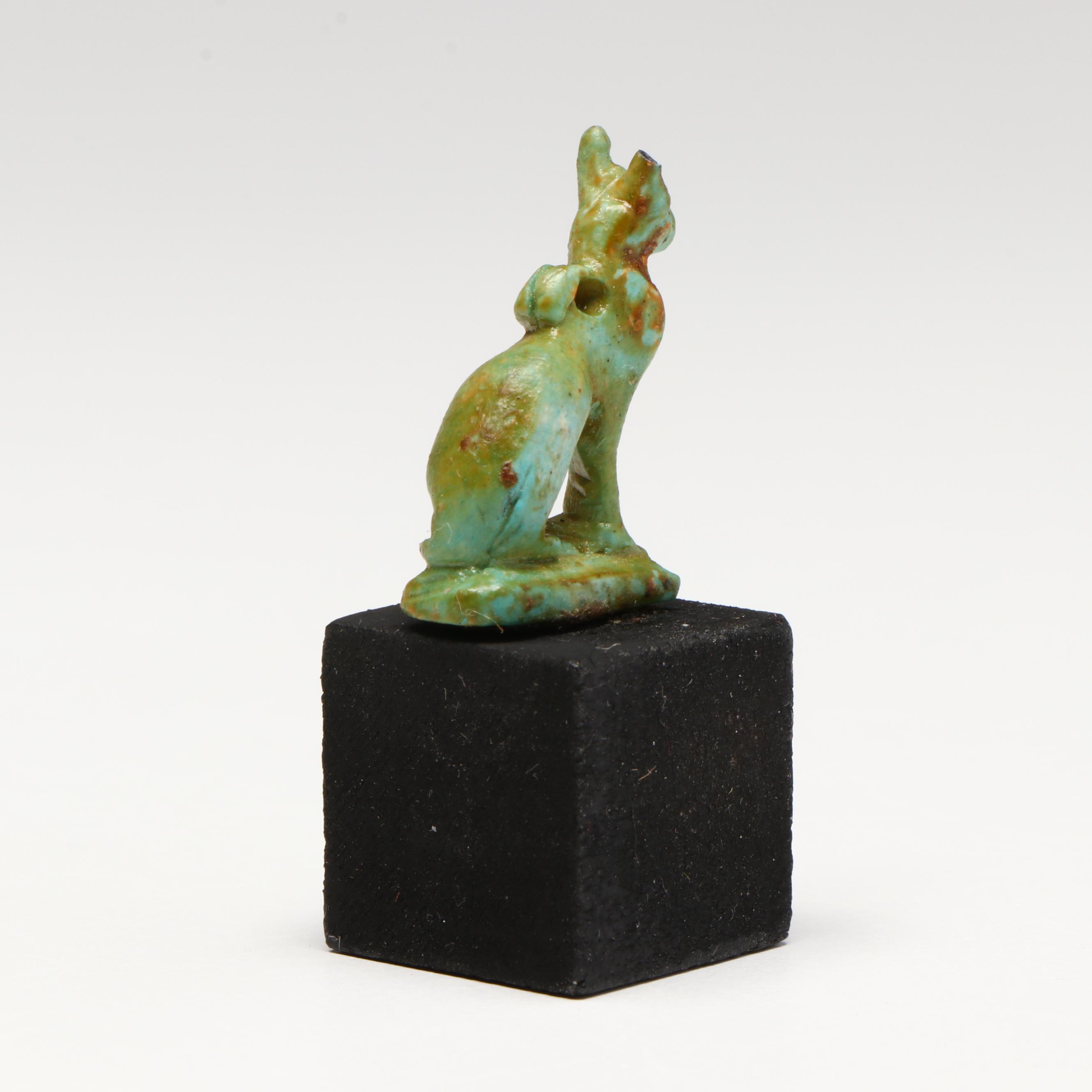 Ancient Egyptian Style Cat Amulet, 20th Century