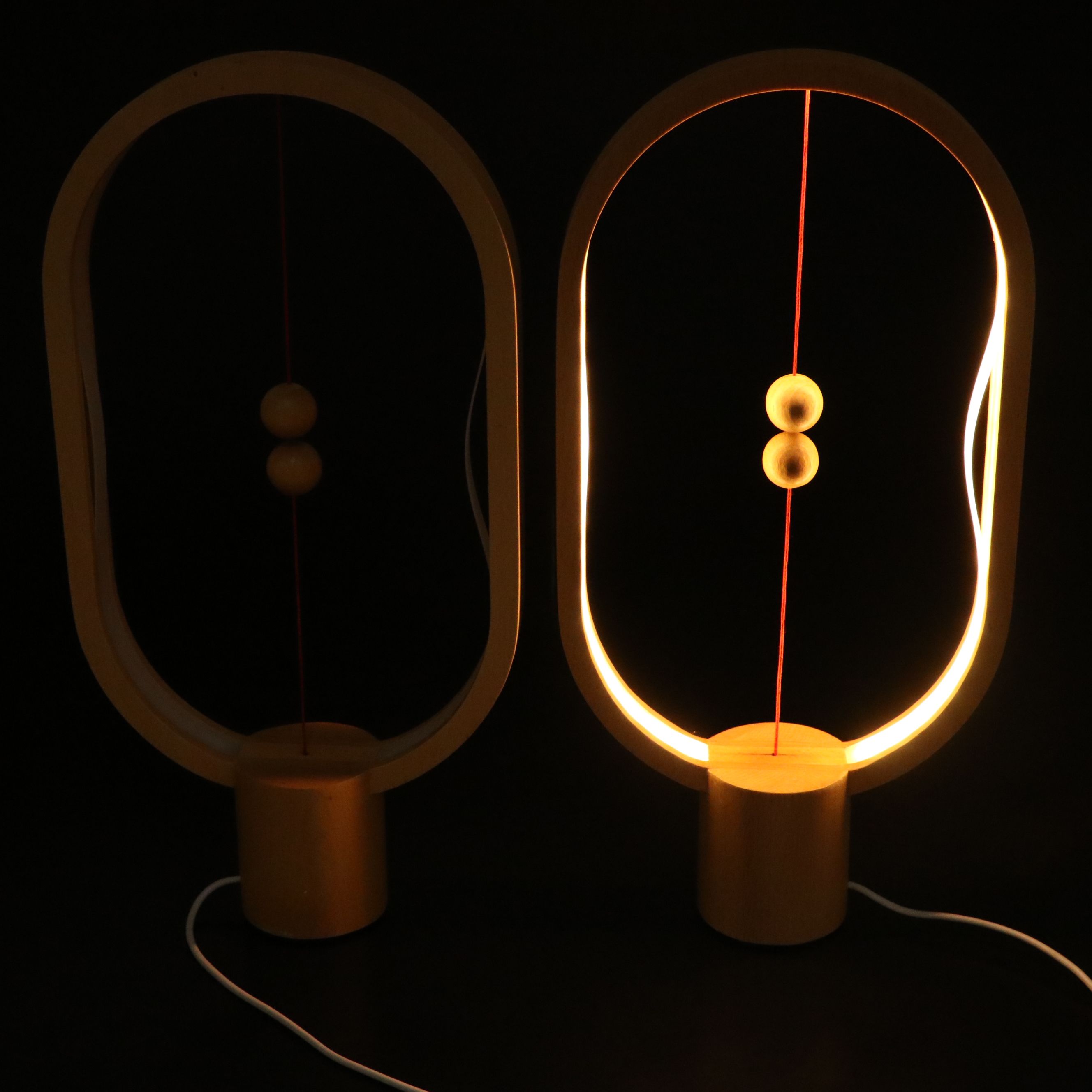 DesignNest Wood and Acrylic Heng Balance Lamps
