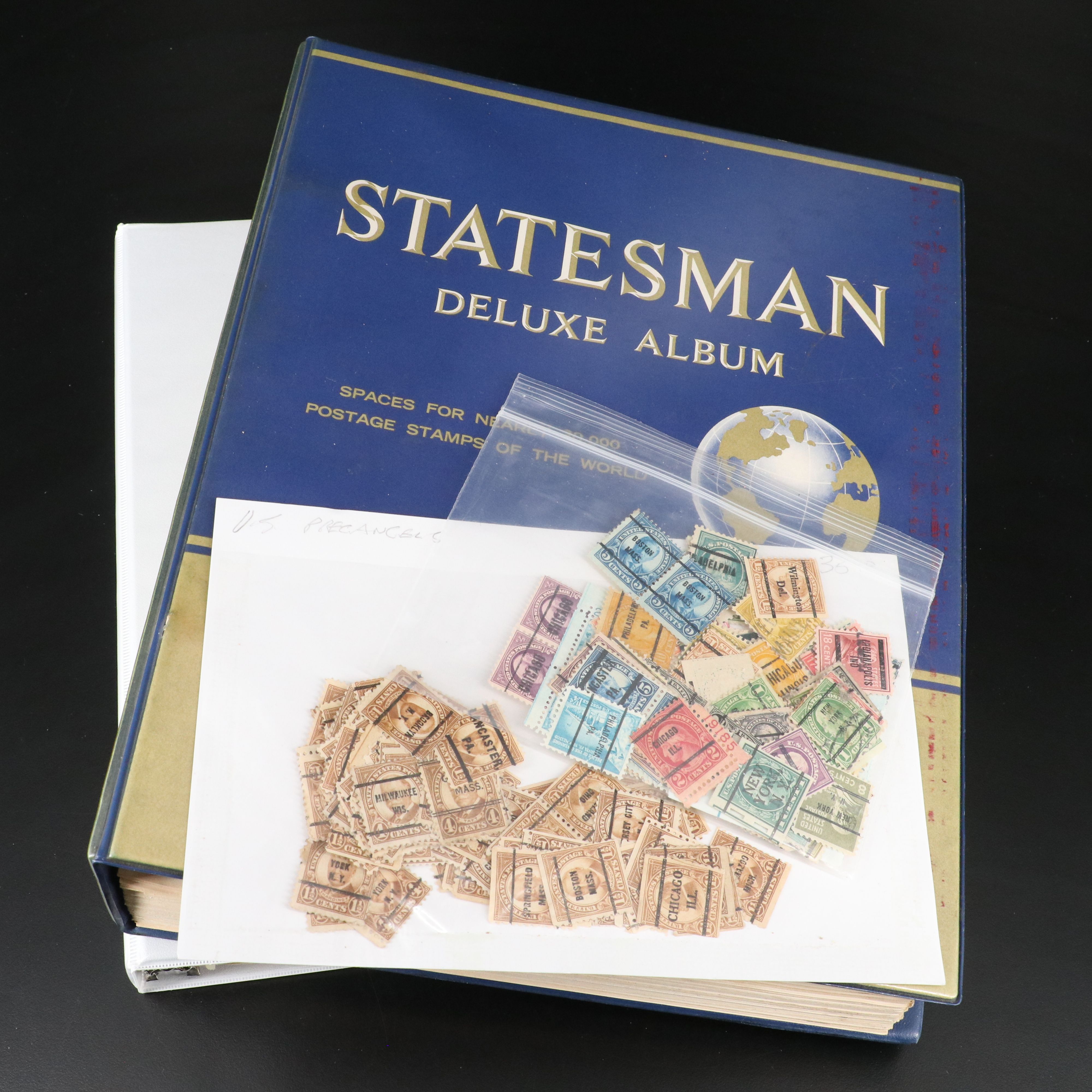 Two Albums with U.S and World Stamps