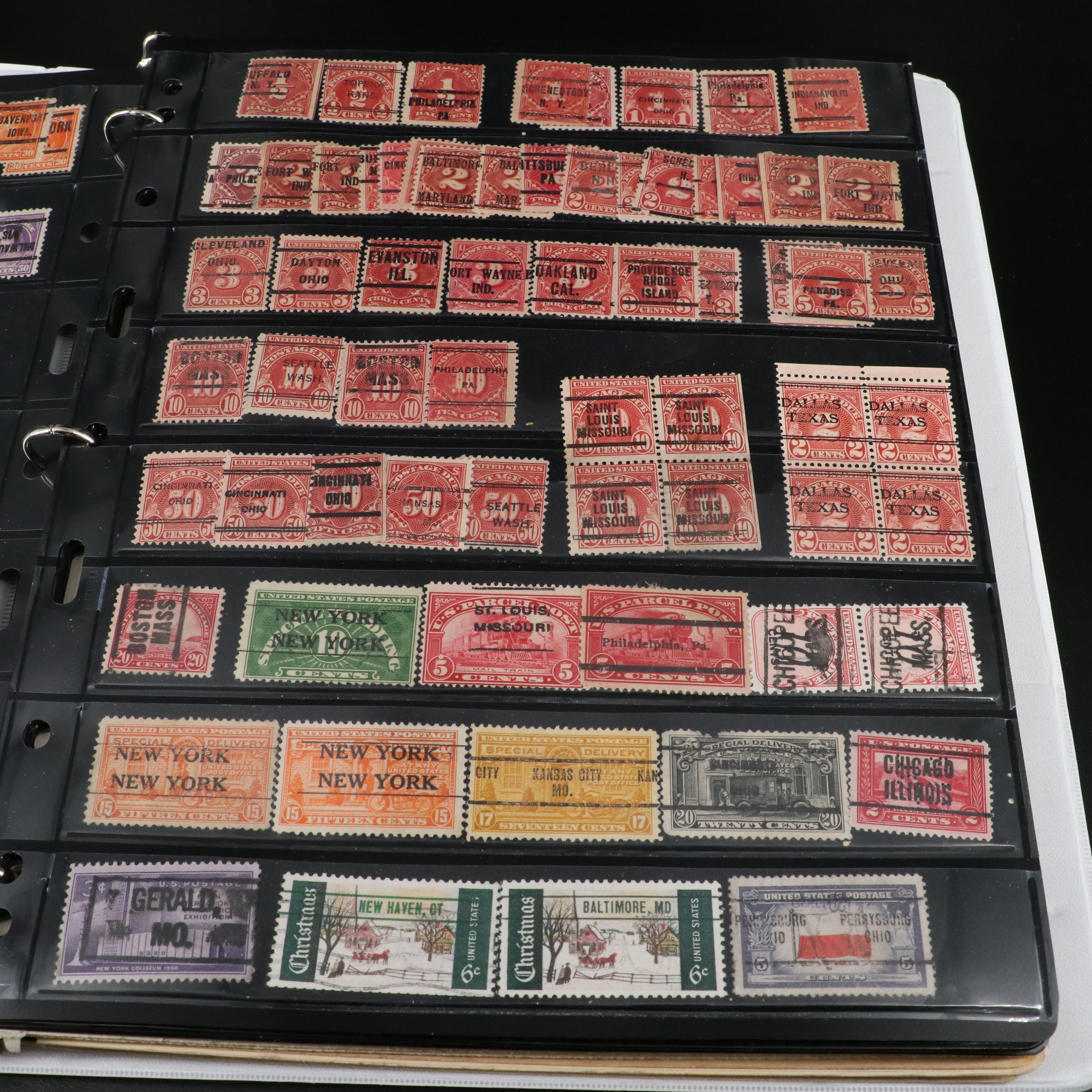 Two Albums with U.S and World Stamps