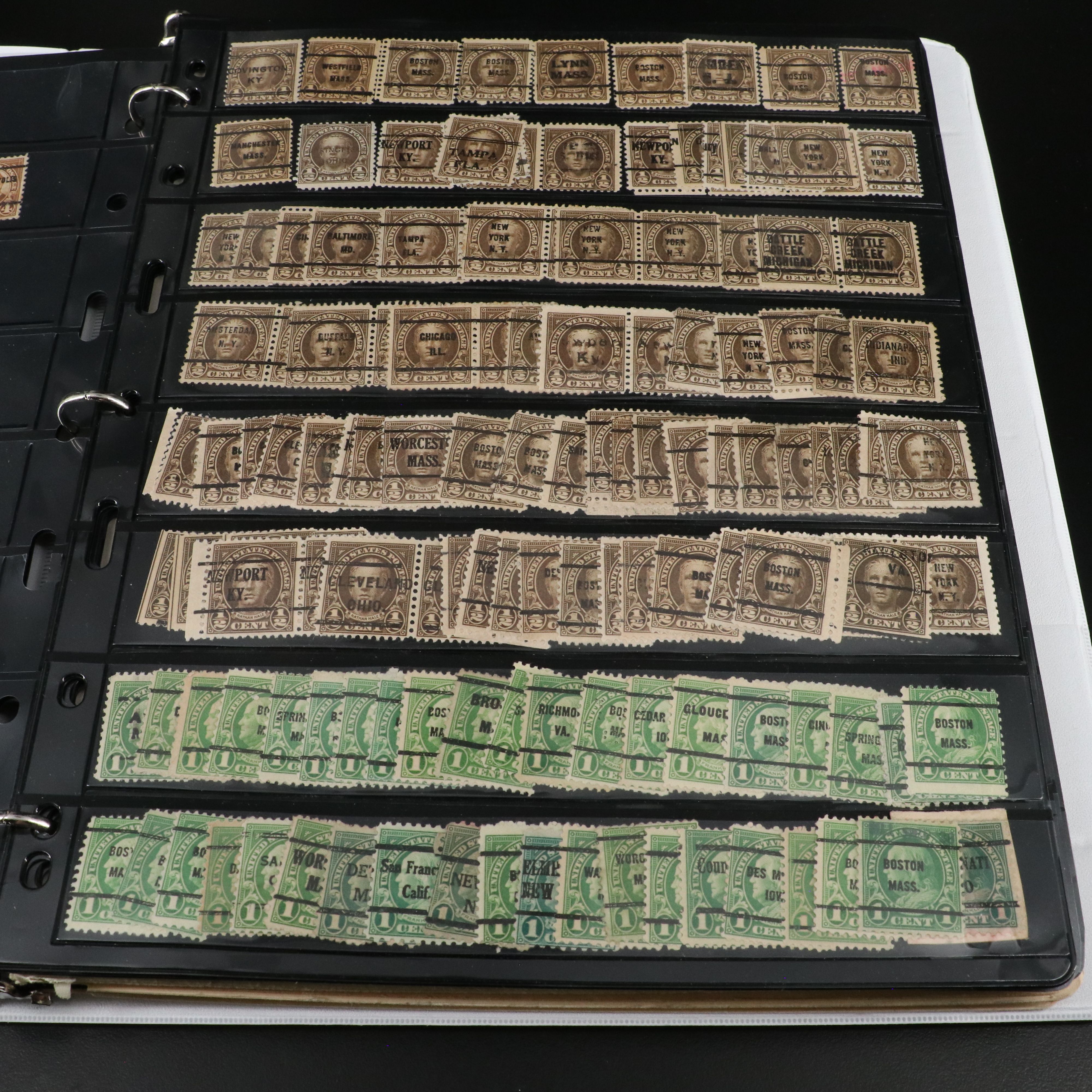 Two Albums with U.S and World Stamps