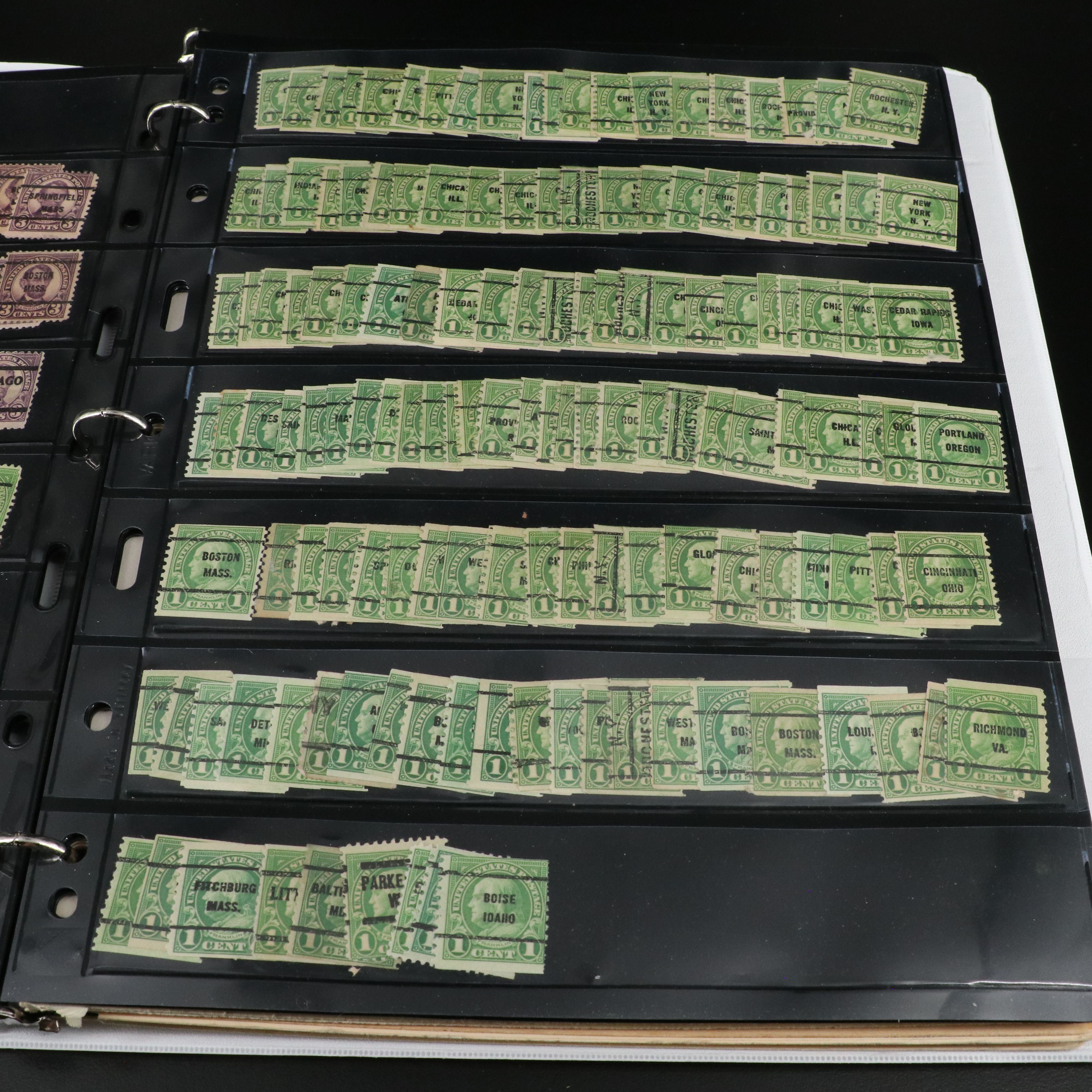 Two Albums with U.S and World Stamps