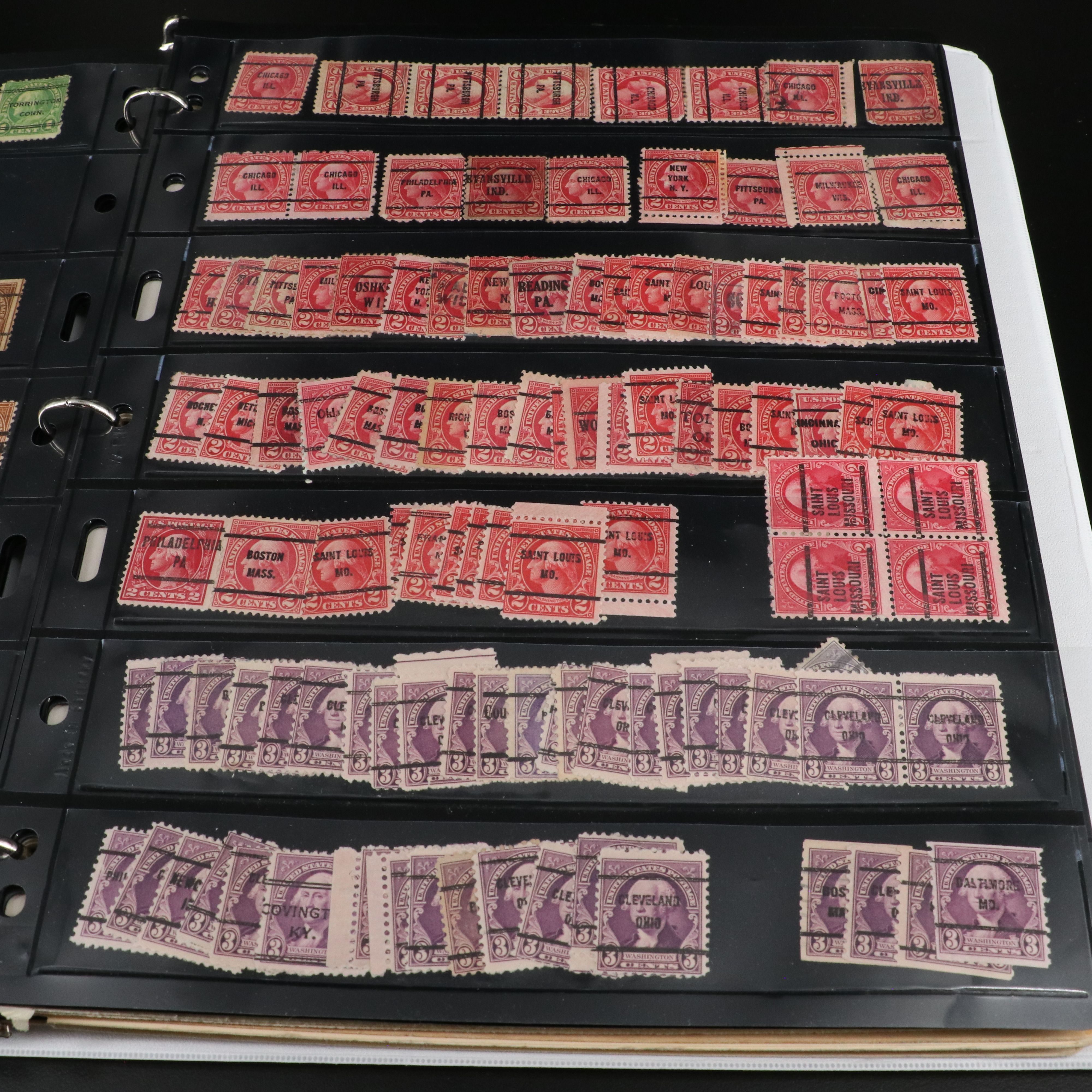 Two Albums with U.S and World Stamps