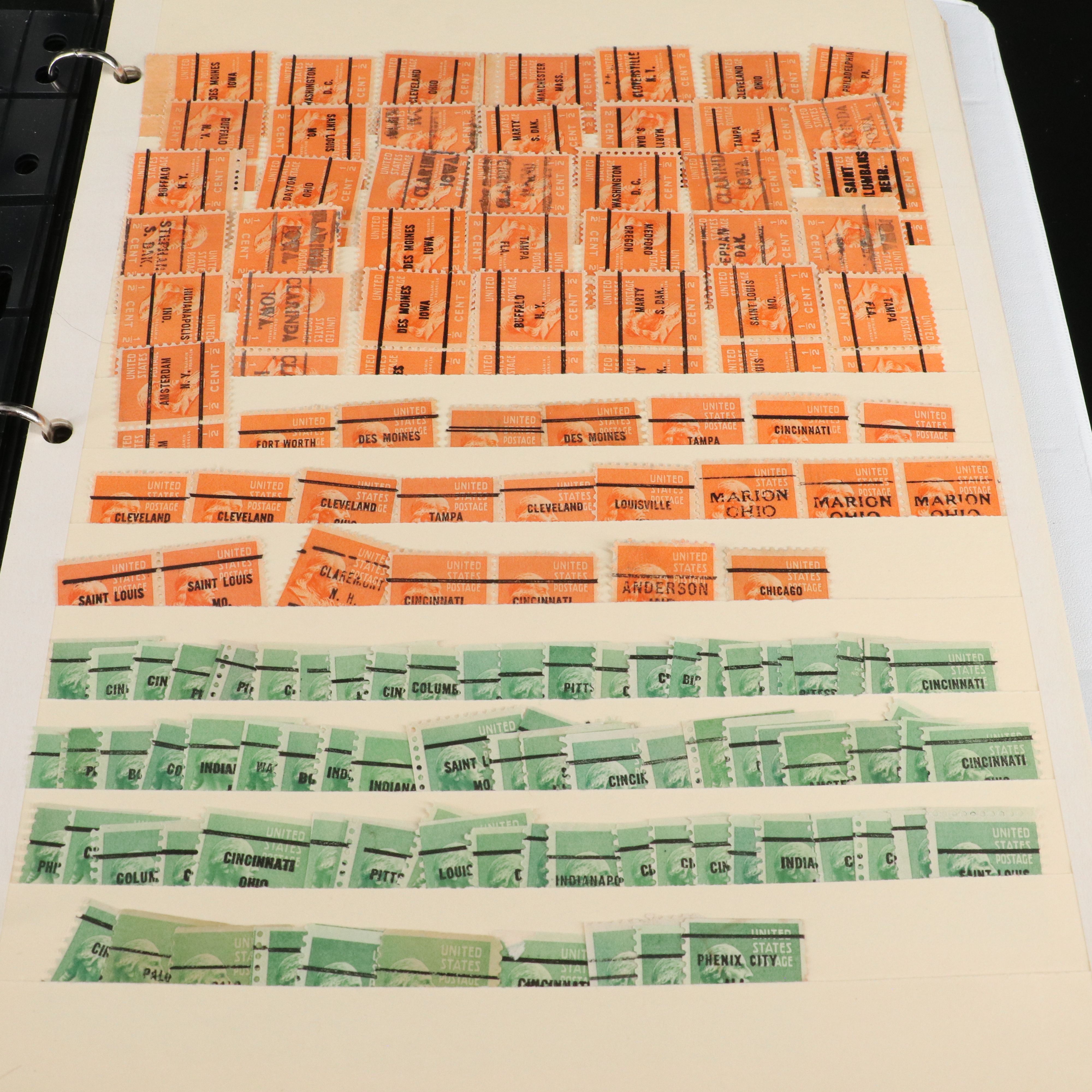 Two Albums with U.S and World Stamps