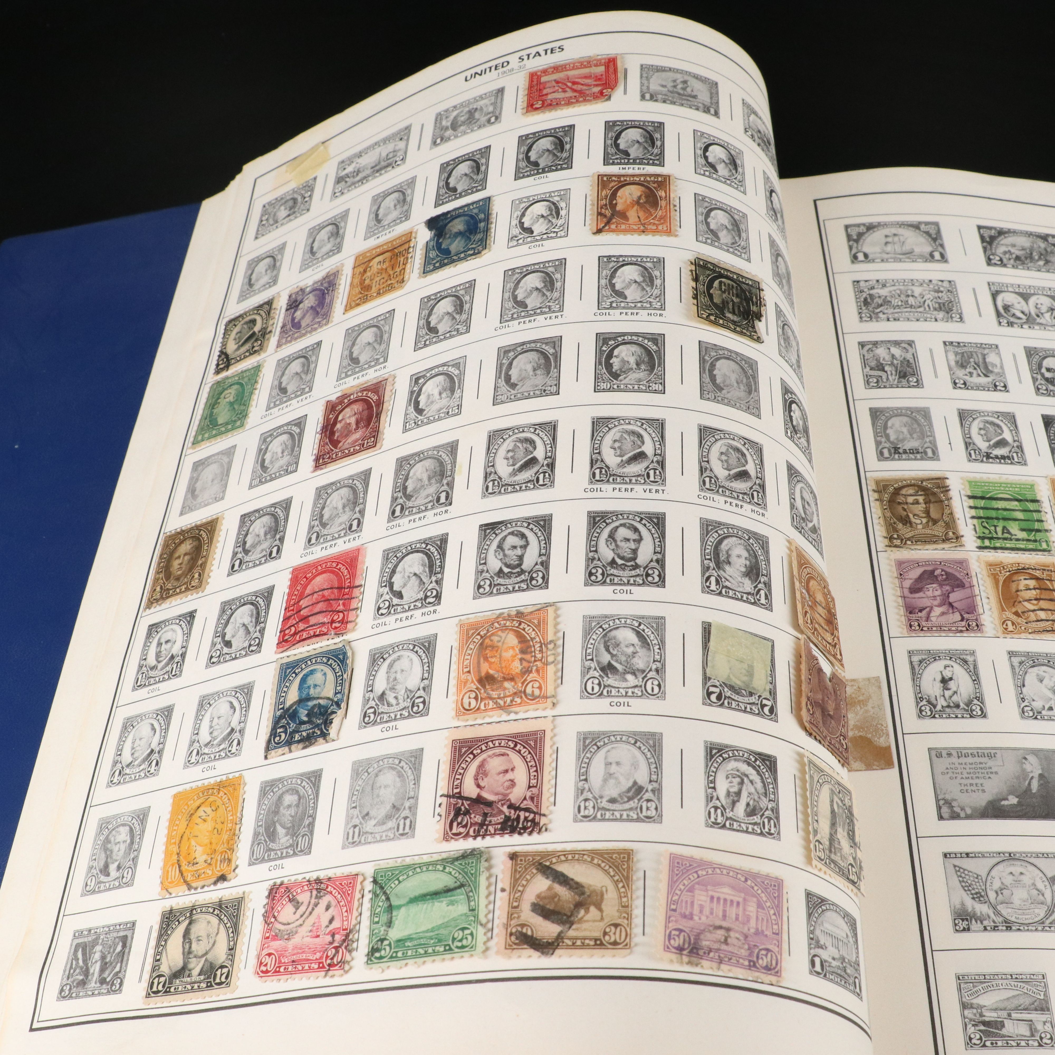 Two Albums with U.S and World Stamps