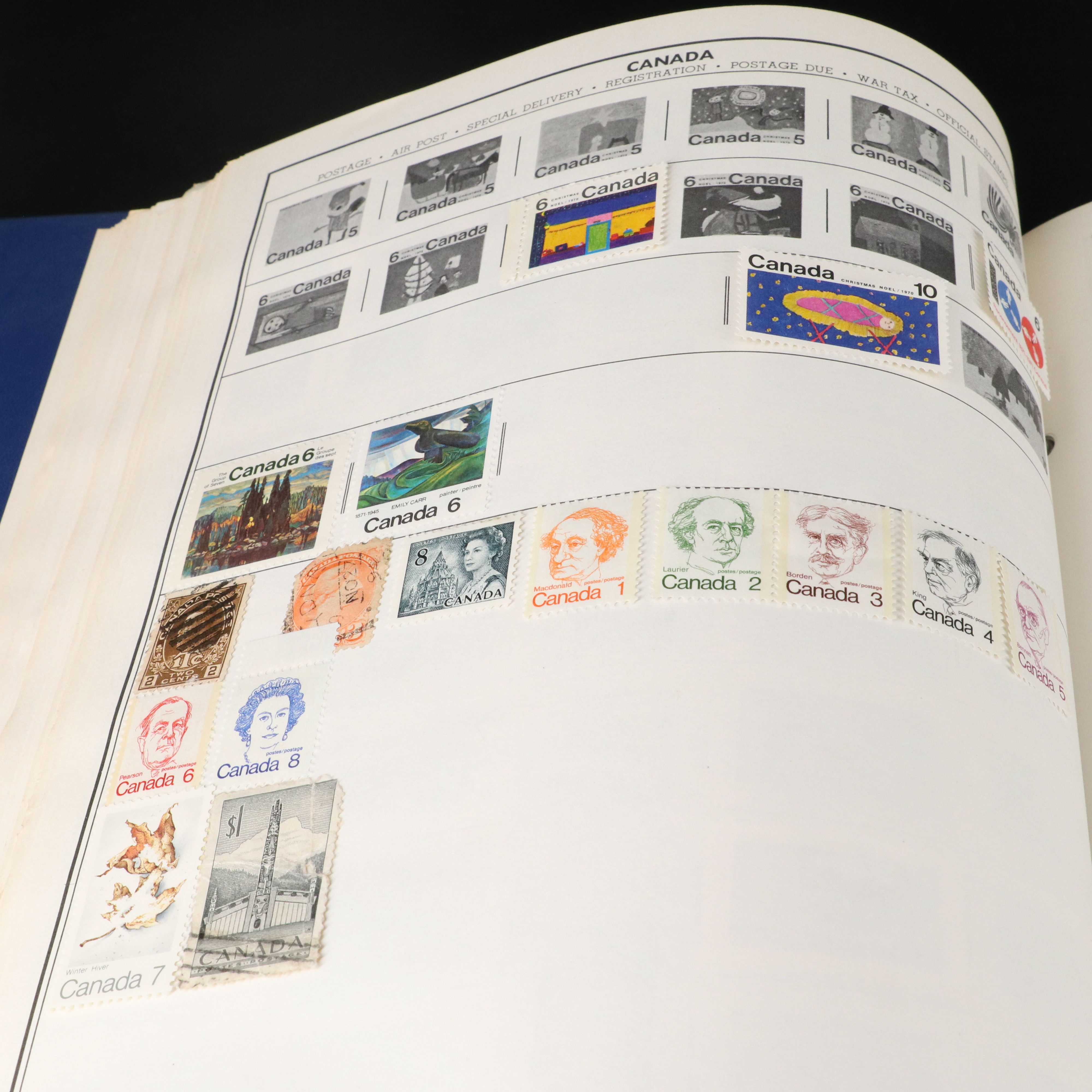 Two Albums with U.S and World Stamps
