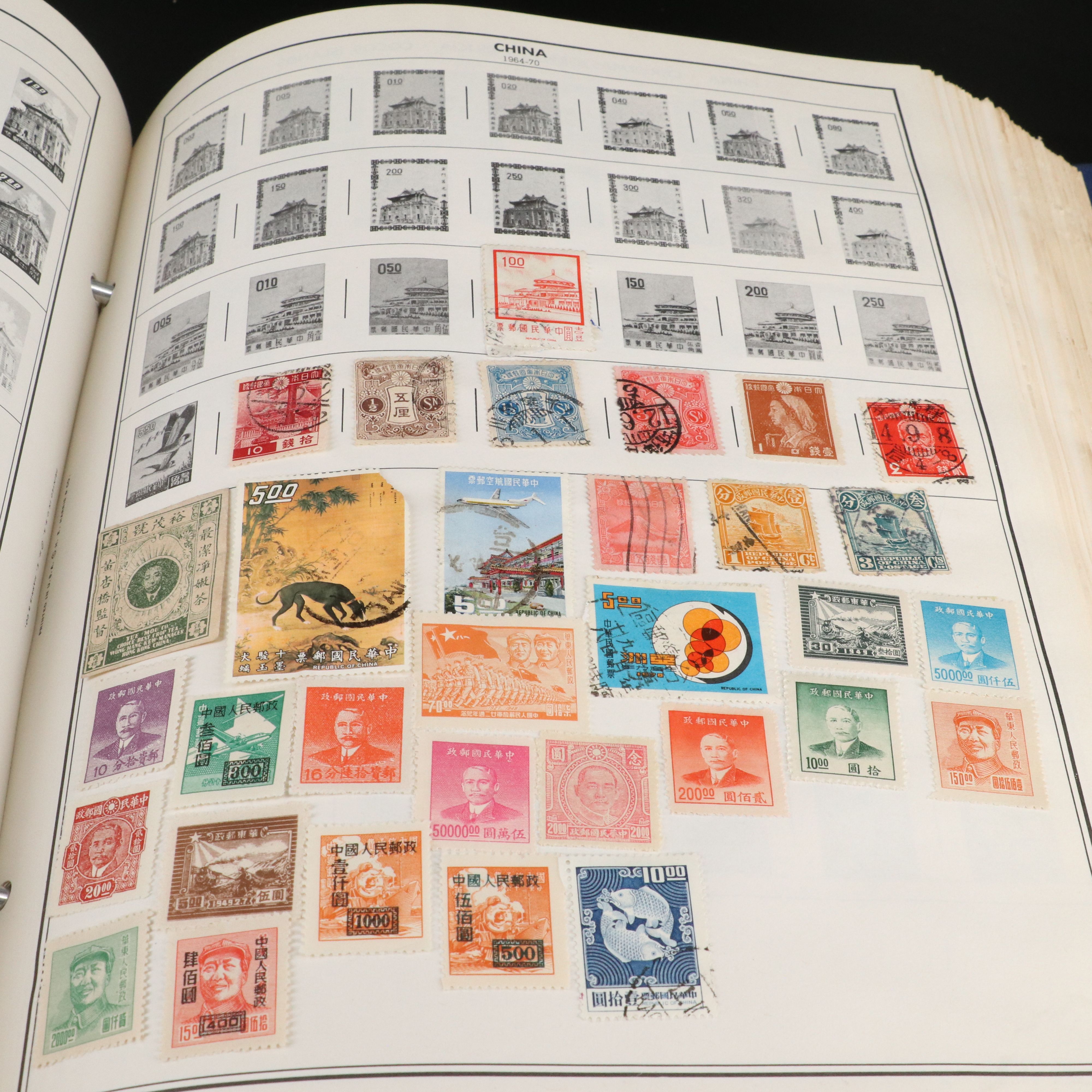 Two Albums with U.S and World Stamps