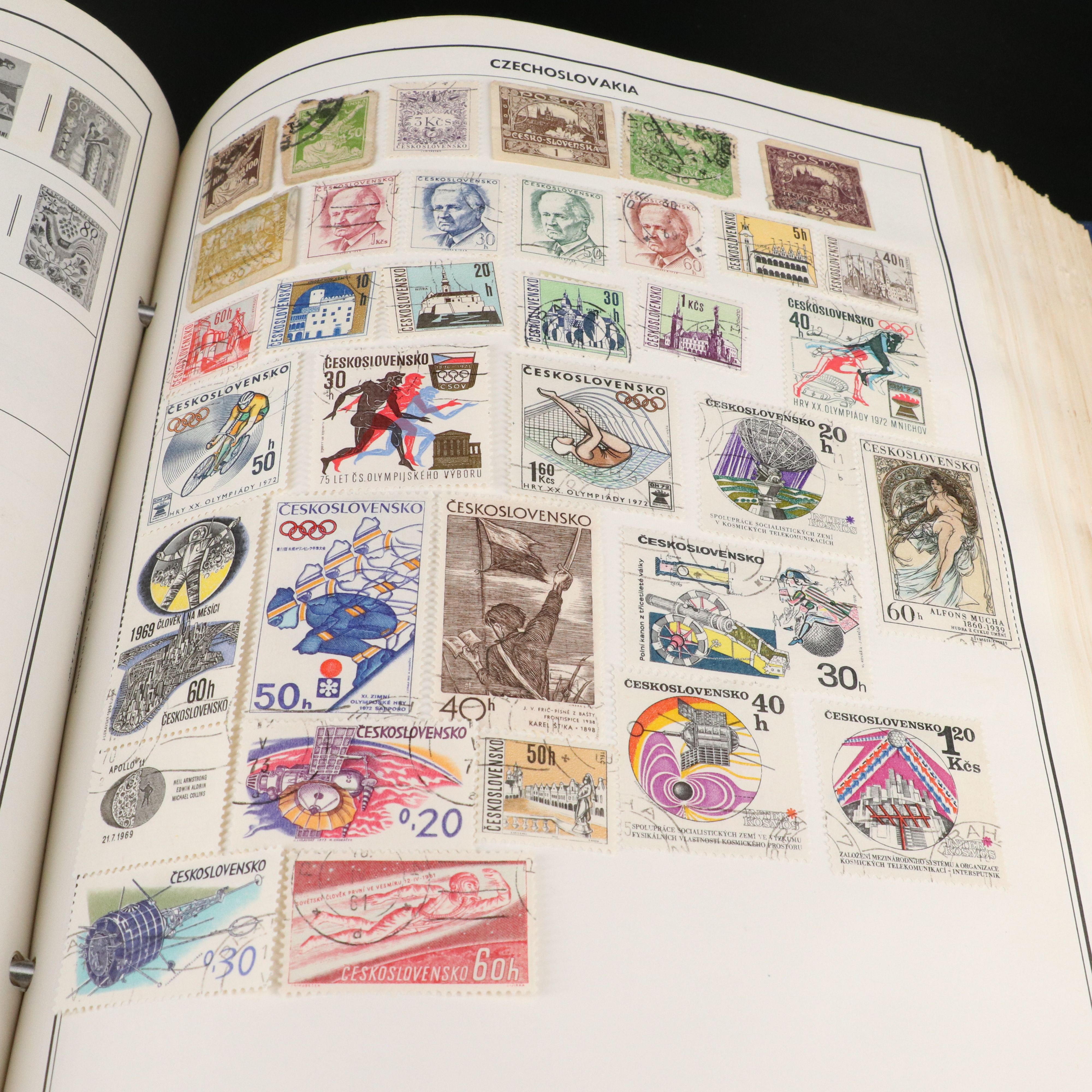 Two Albums with U.S and World Stamps