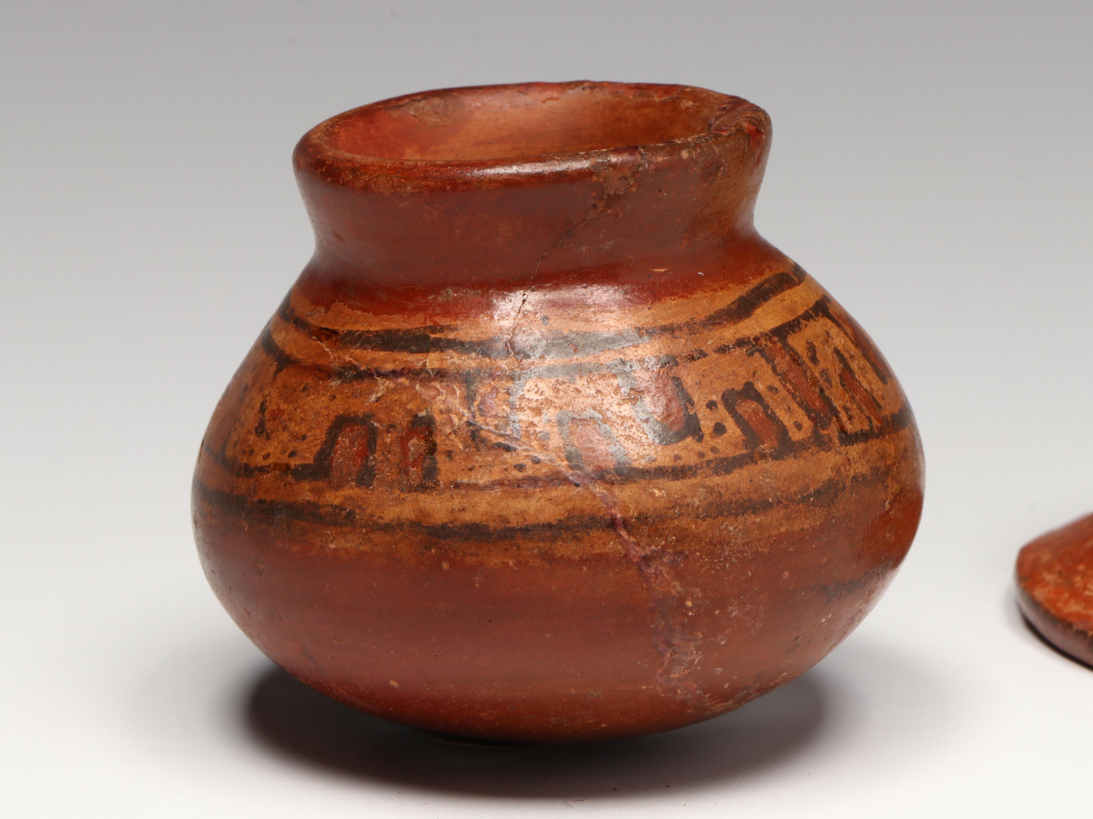 Pre-Columbian Cocle Polychrome Pottery Vessels, Circa 600–900 CE