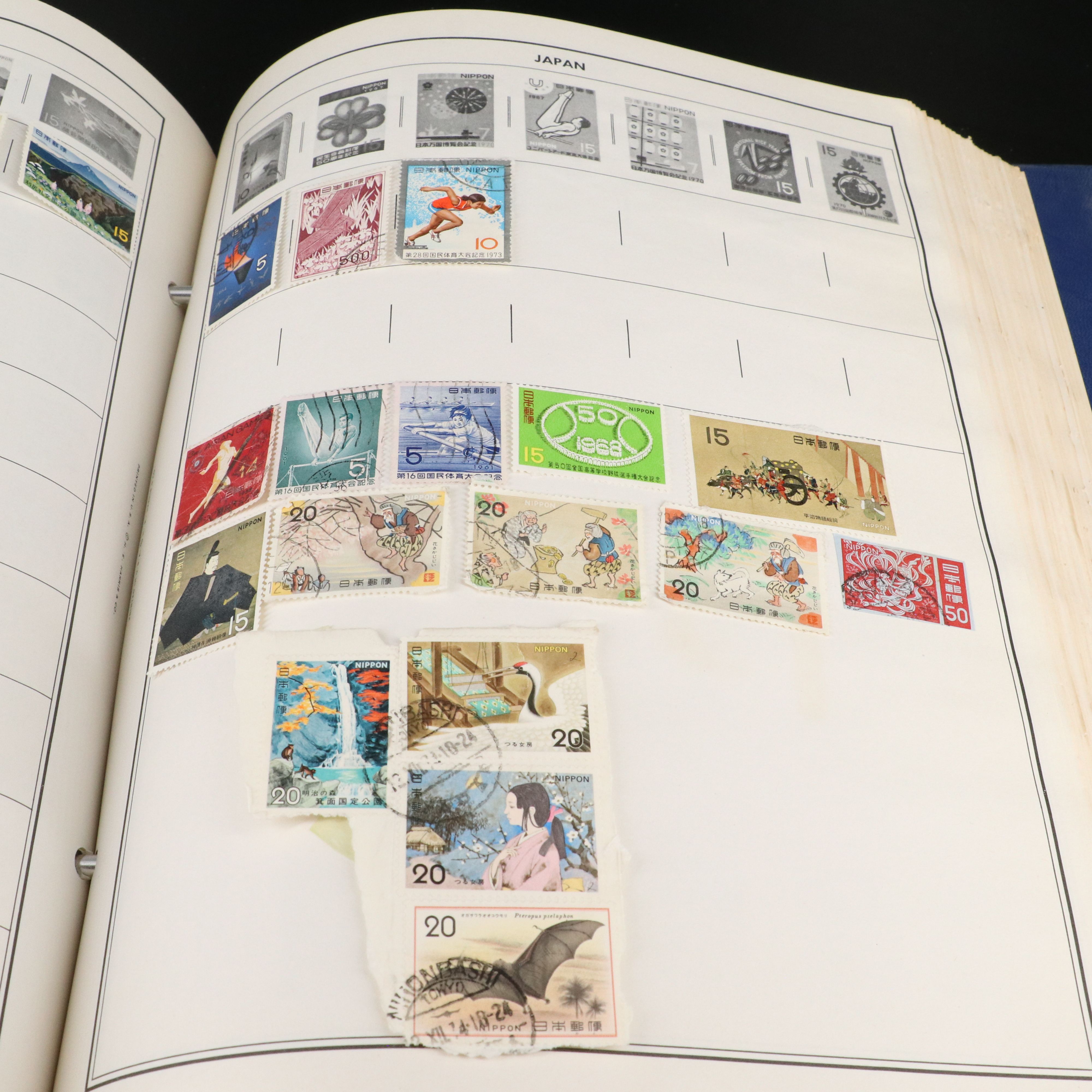 Two Albums with U.S and World Stamps