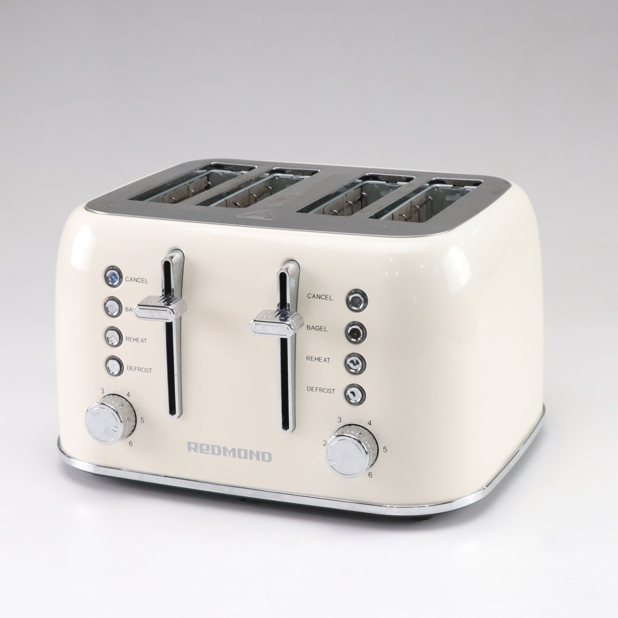 Redmond Retro Stainless Steel Four-Slice Toaster