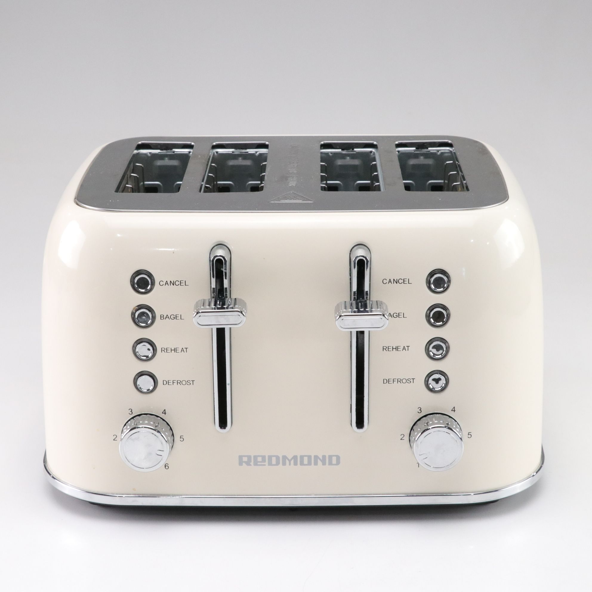 Redmond Retro Stainless Steel Four-Slice Toaster